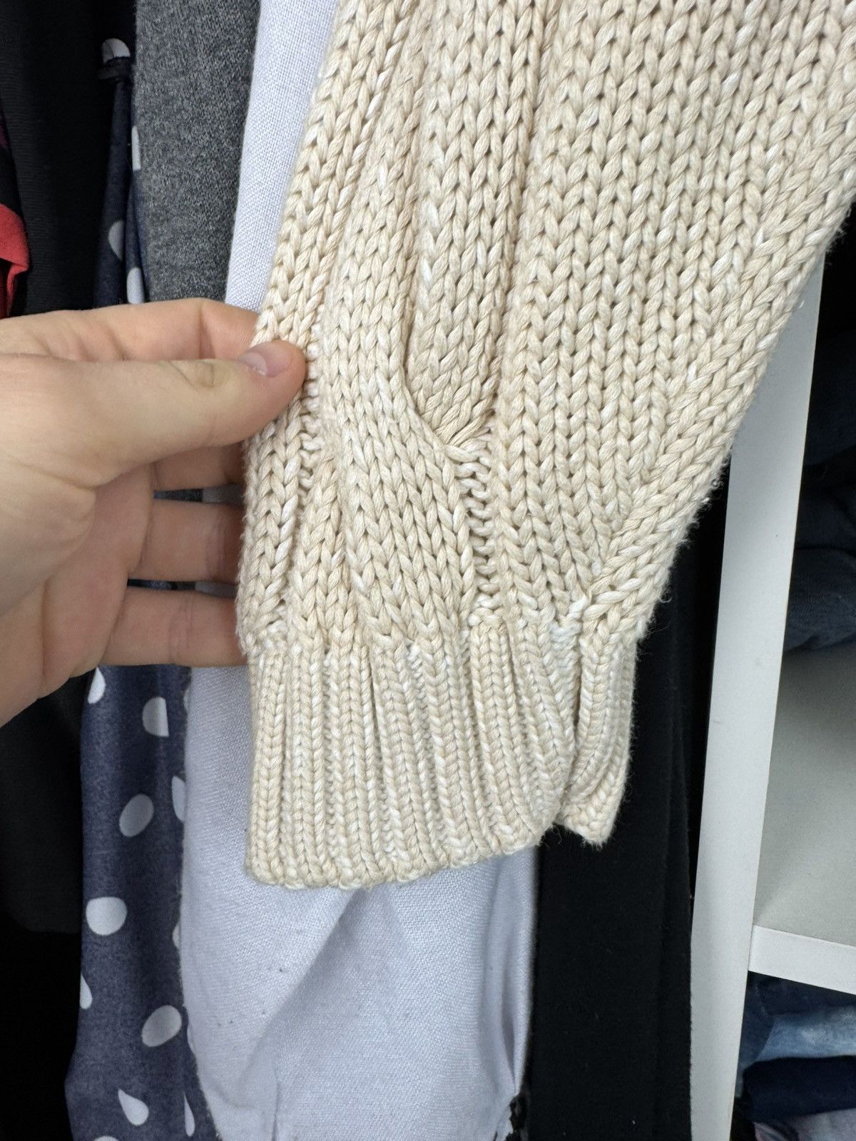 Ermenegildo Zegna Ermenegildo Zegna Men’s Cotton Cable Knit Sweater Size US XL / EU 56 / 4 - 7 Thumbnail