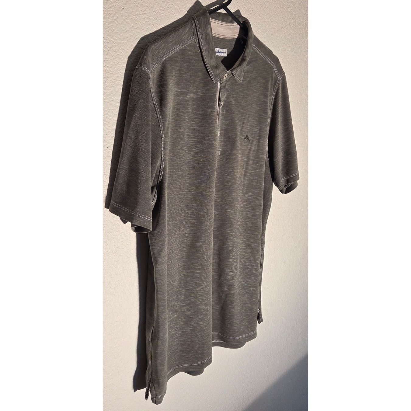 Tommy Bahama Tommy Bahama Grey Polo Shirt - Men's Large Size US L / EU 52-54 / 3 - 3 Thumbnail