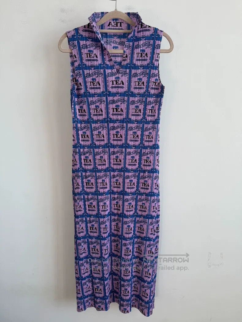Issey Miyake Issey Miyake Purple Dress Size L / US 10 / IT 46 - 2 Thumbnail