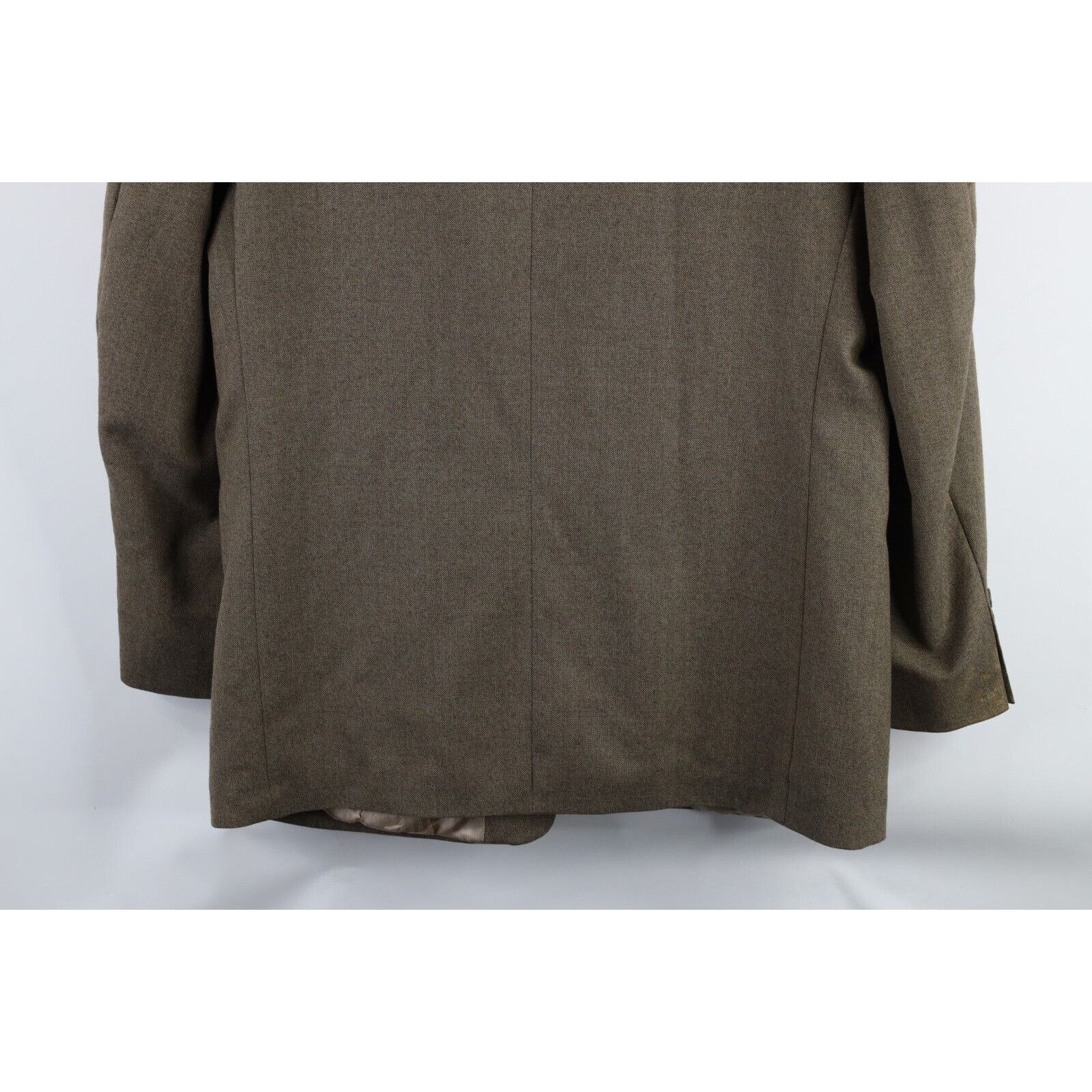 Vintage Vintage 90s Streetwear Wool Herringbone Blazer Jacket Size 40S - 16 Thumbnail