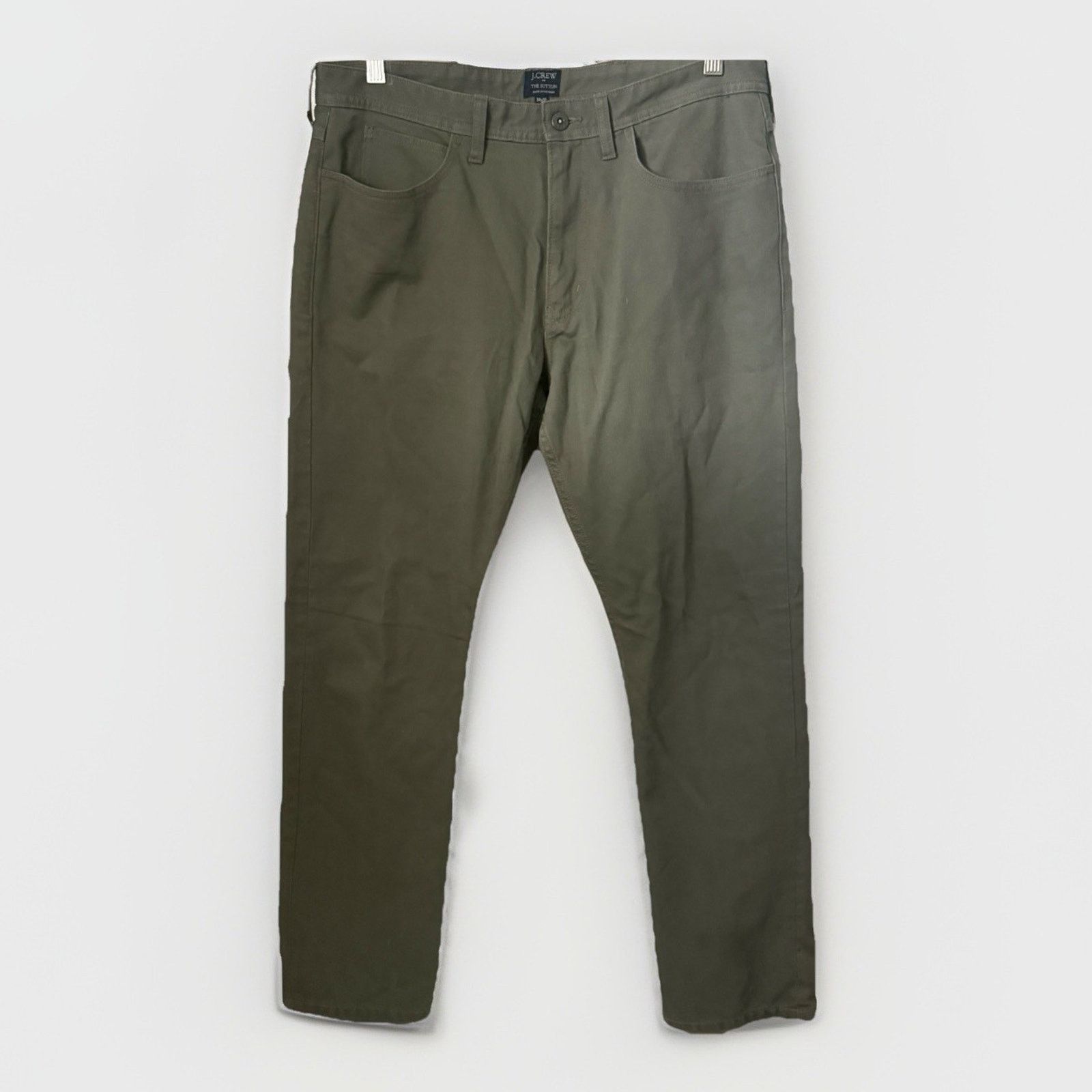 J.Crew J.Crew Sutton Olive Bedford Cord Gingham Flannel Lined Pants Size US 34 / EU 50 - 1 Thumbnail