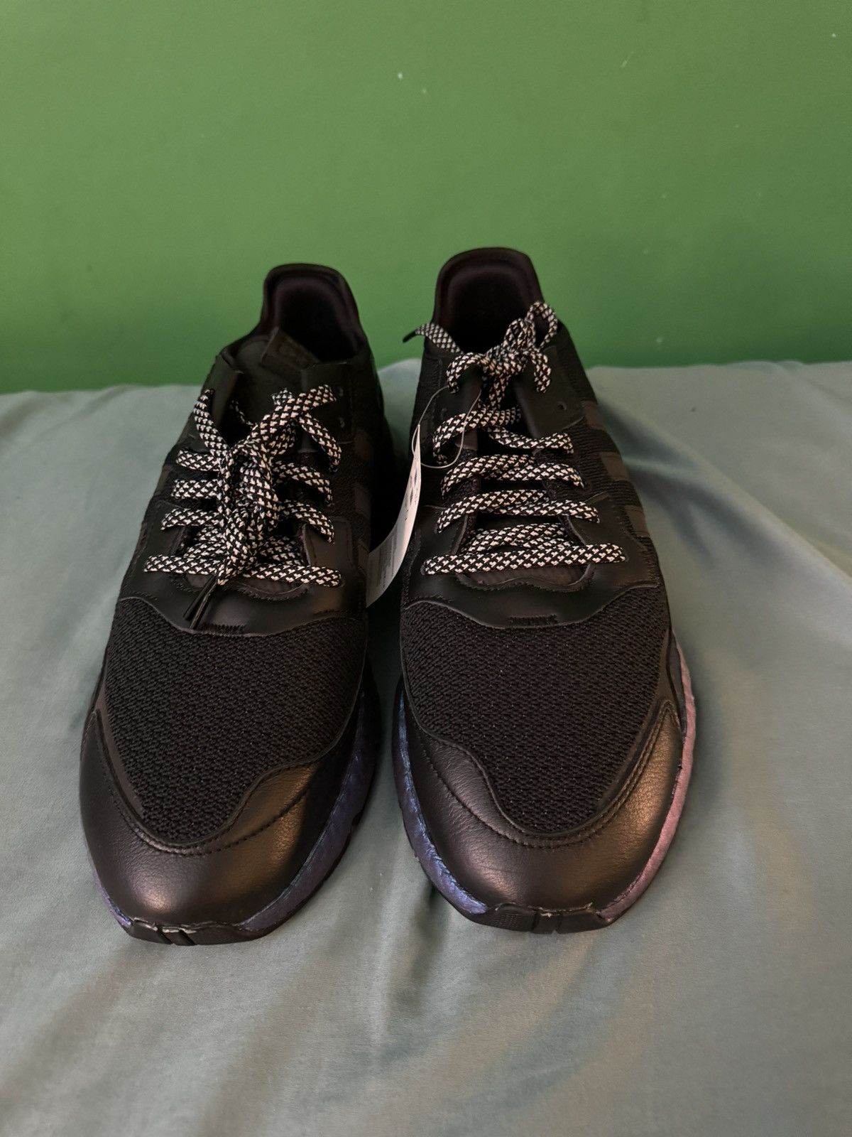 Adidas Adidas Nite Jogger Black Metallic Boost 2019 Size US 13 / EU 46 - 8 Thumbnail