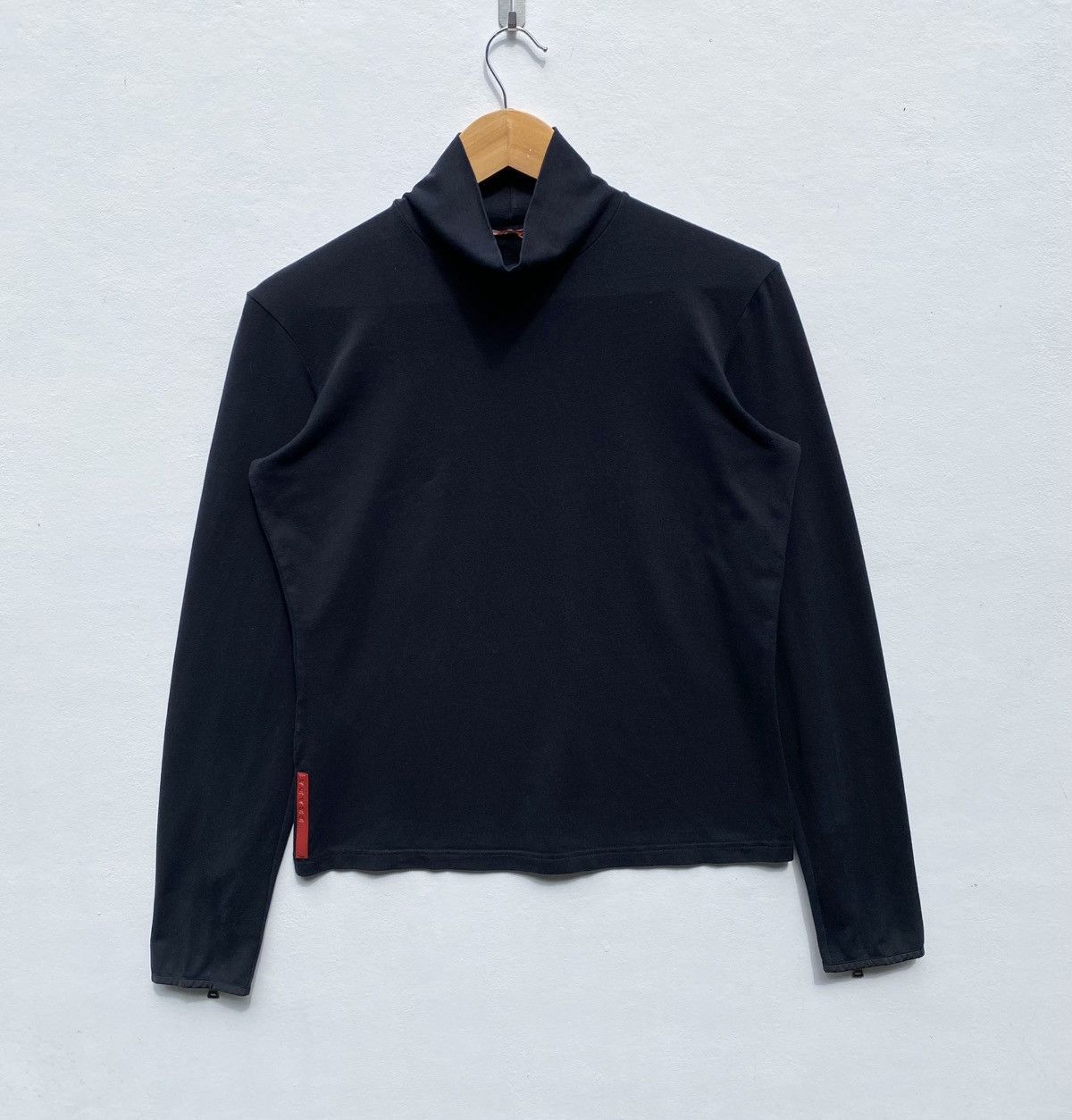 Prada Vintage Prada Turtle Neck Shirt Prada Luxury Brand Size S / US 4 / IT 40 - 1 Thumbnail