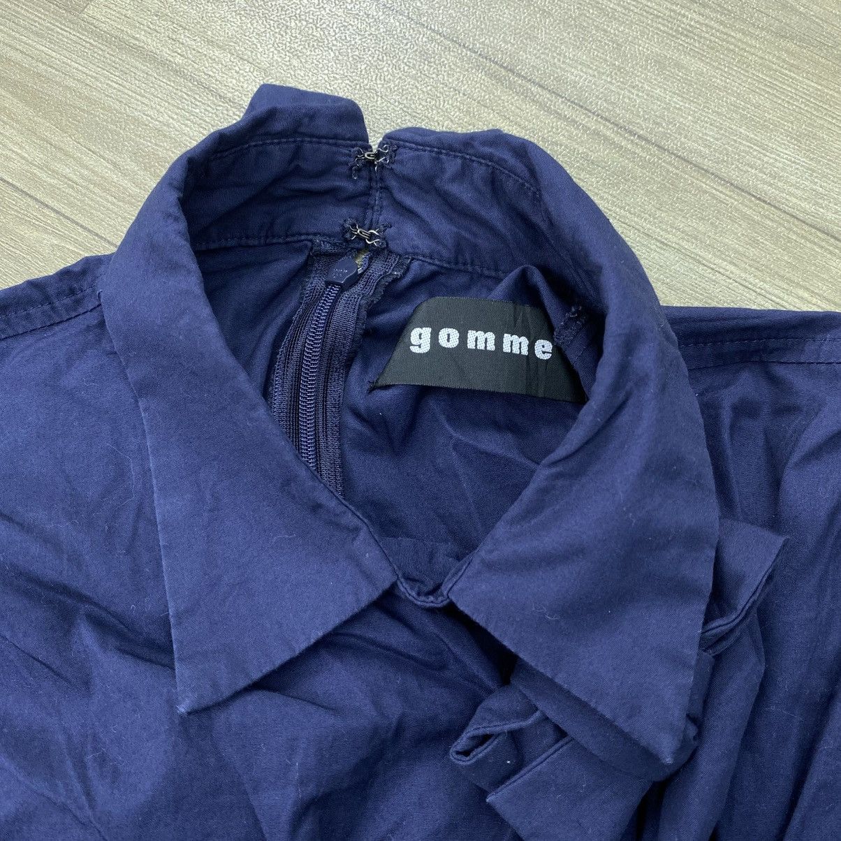 gomme Vintage Gomme Yohji Yamamoto Ruffled Raw-Trim Woven 3D Shirt Size US M / EU 48-50 / 2 - 9 Thumbnail