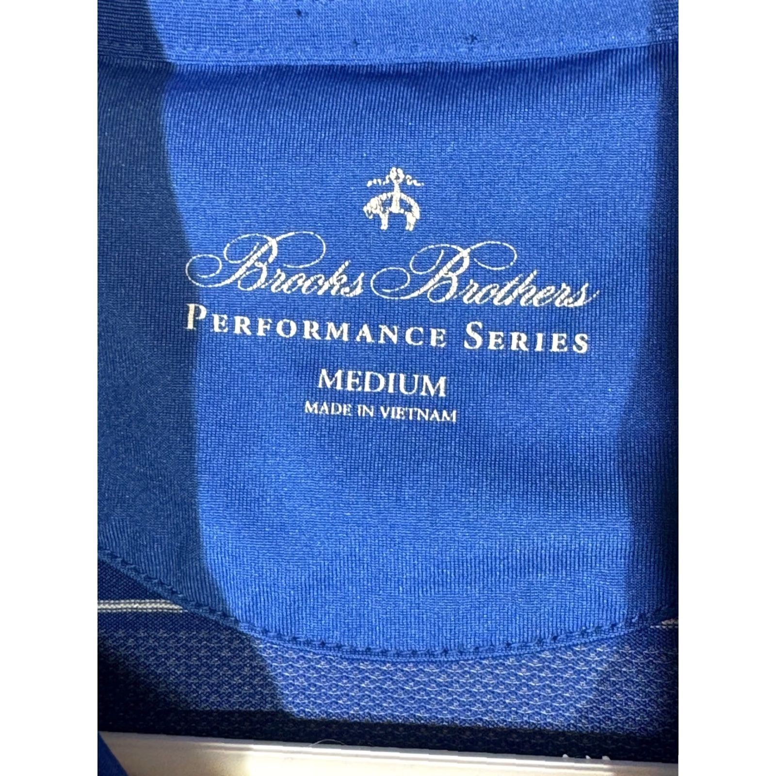 Brooks Brothers Brooks Brothers Polo Shirt Mens Medium Blue Striped Performance Golf Casual Polo Shirt Mens M Blue Striped Brooks Brothers Size US M / EU 48-50 / 2 - 7 Thumbnail