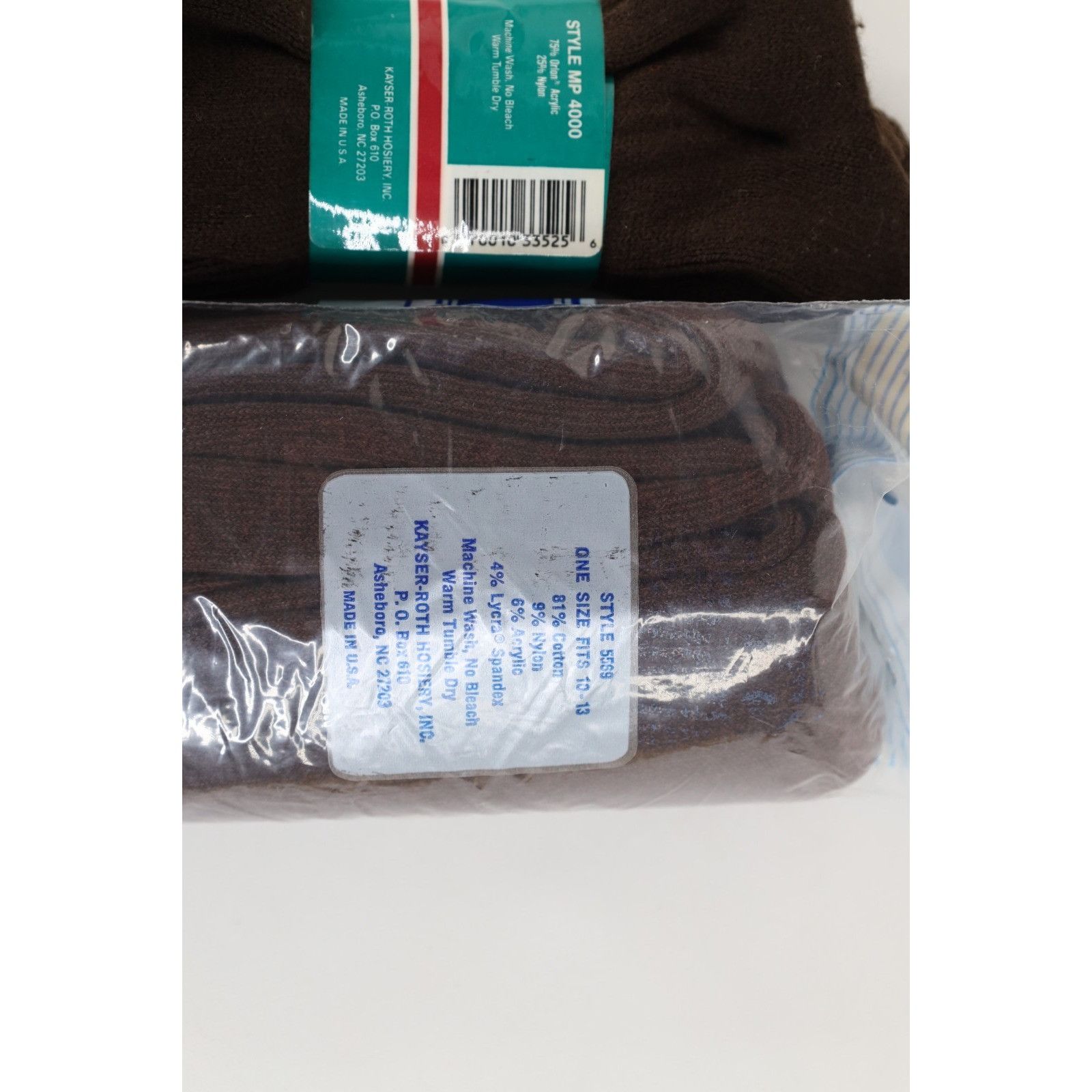 Vintage Deadstock Vintage 90s Lot 6 Pairs Cotton Casual Crew Socks Size ONE SIZE - 6 Thumbnail