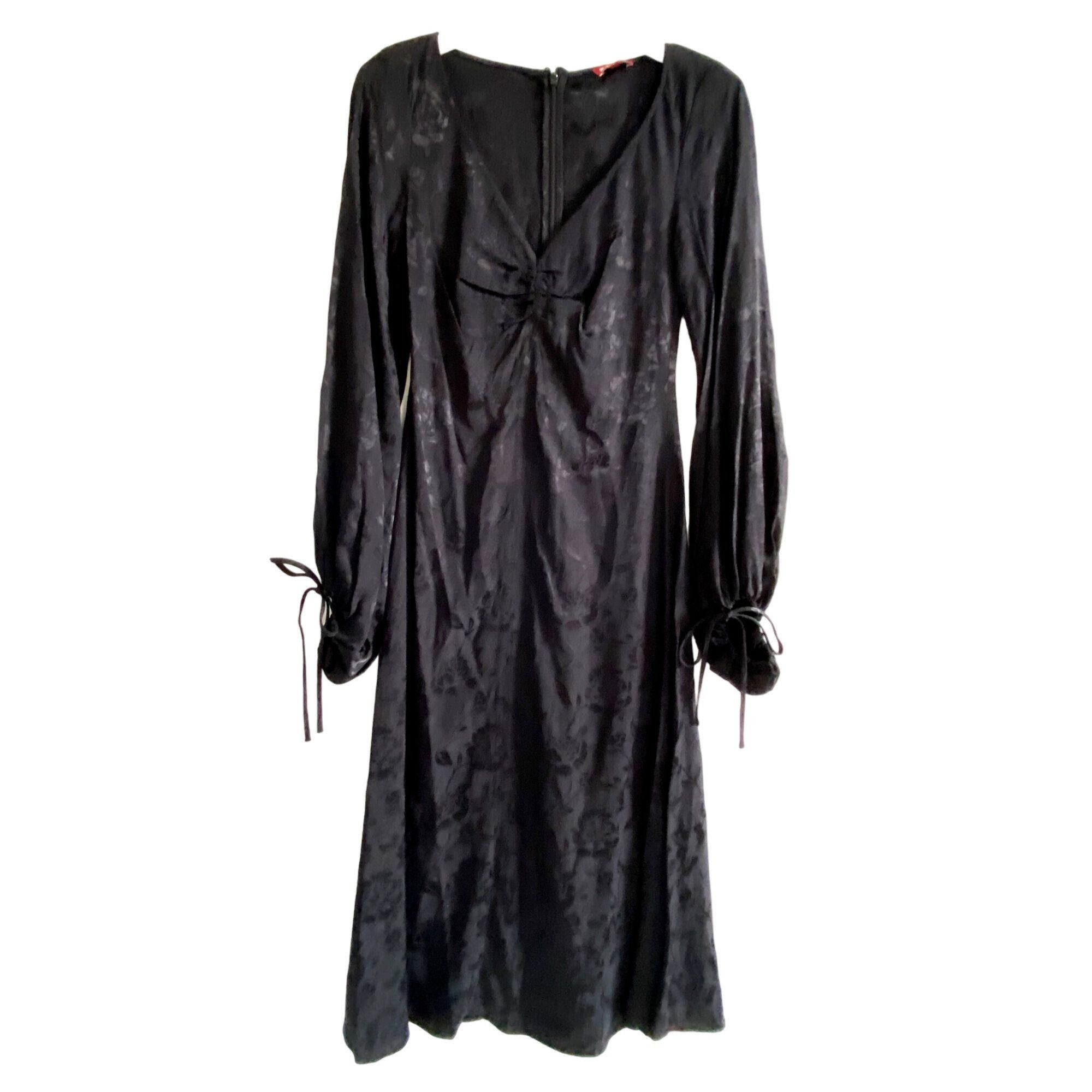 Staud STAUD Sofia Black Jacquard Midi Dress Size 0 NWT Size XS / US 0-2 / IT 36-38 - 1 Thumbnail