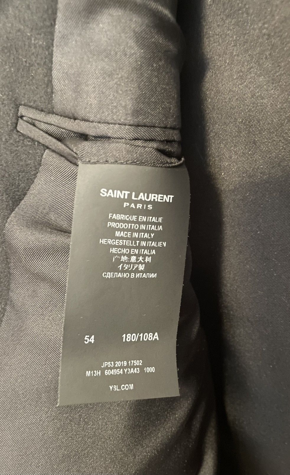 Saint Laurent Paris Single-Breasted Wool Cashmere Coat Size US L / EU 52-54 / 3 - 5 Thumbnail