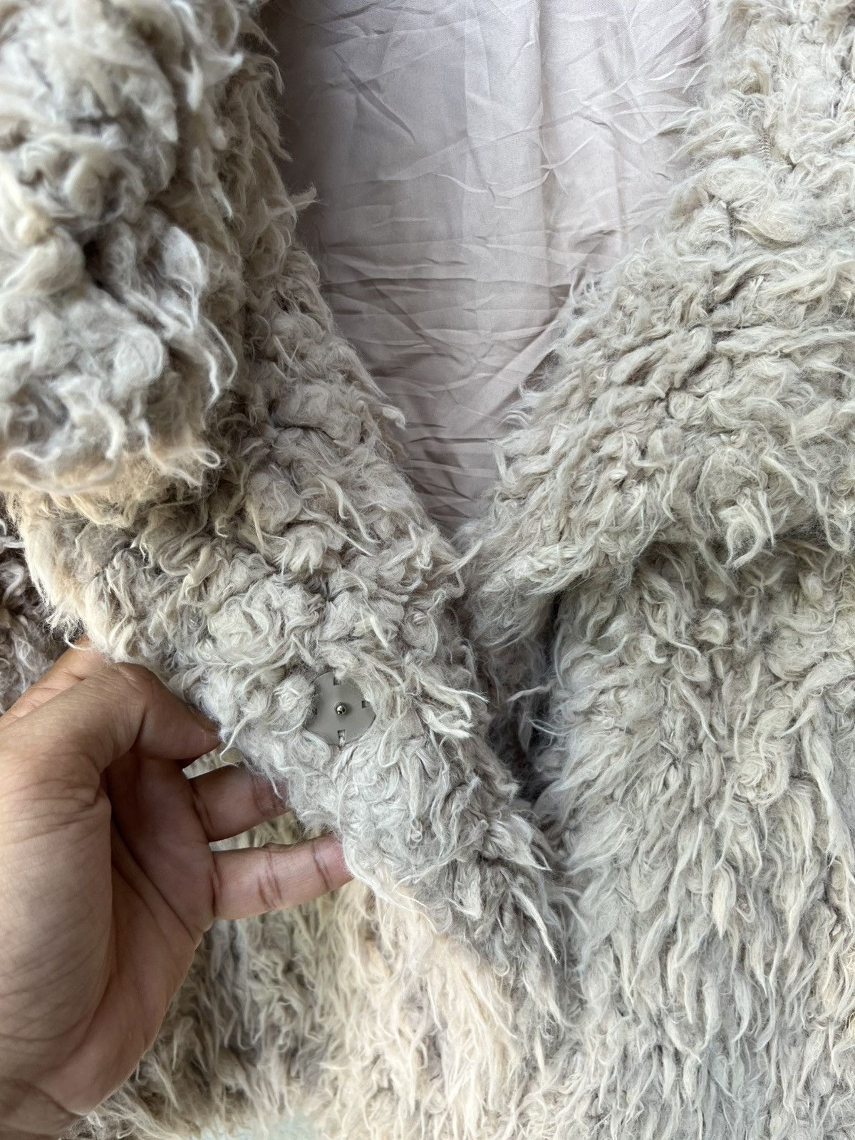 Zara 💥Zara Basic Faux Fur Boxy Coat Size L / US 10 / IT 46 - 6 Thumbnail