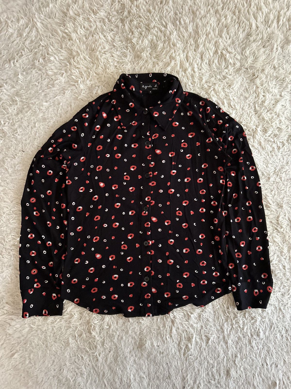 Designer × agnes b. Agnes B Floral Blouses Size M / US 6-8 / IT 42-44 - 1 Thumbnail
