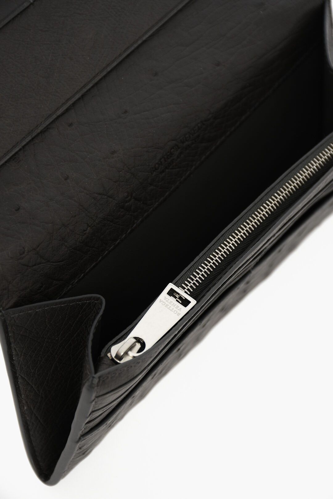 Bottega Veneta o1n1vont1124 Size: OS / Portafoglio Struzzo Bi-Fold Wallet Size ONE SIZE - 4 Thumbnail