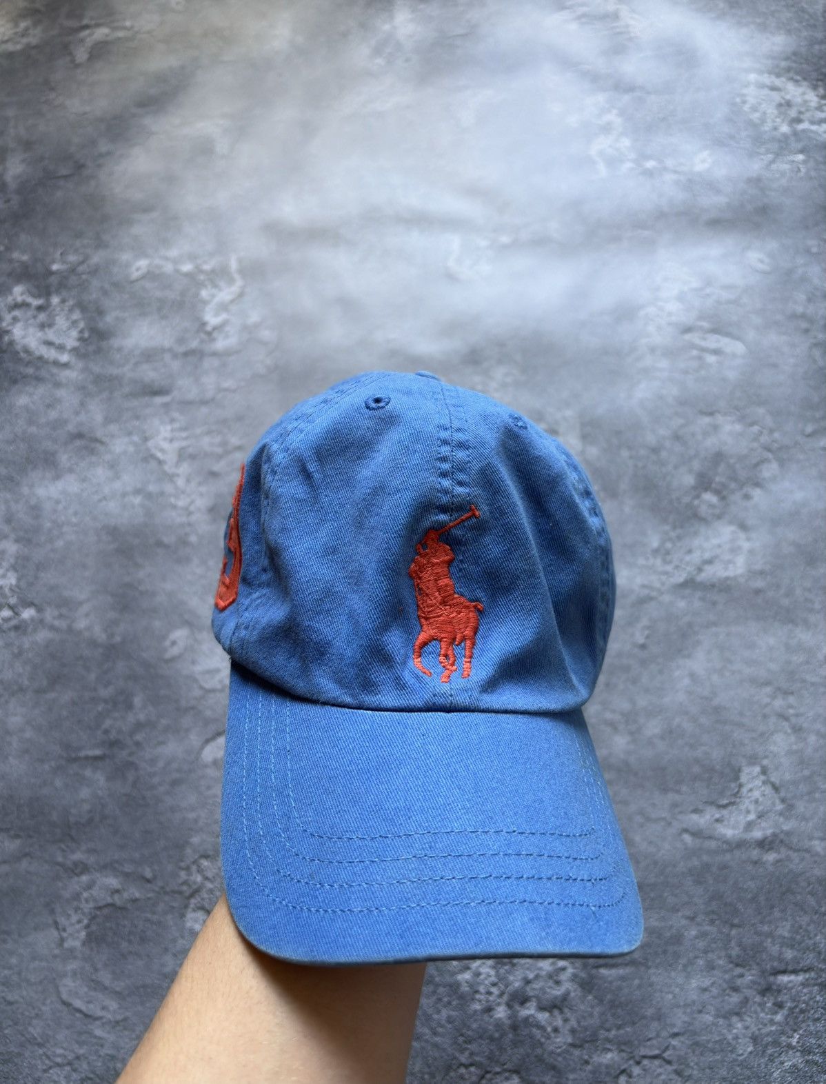 Polo Ralph Lauren Polo Ralph Lauren Big Pony #3 Blue/Orange Y2K Streetwear Cap Size ONE SIZE - 1 Thumbnail