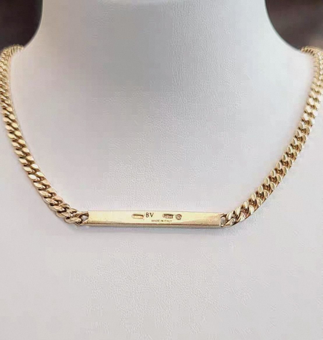 Bottega Veneta Sz M Bottega Veneta Golden Bracelet-2508 Size ONE SIZE - 1 Thumbnail