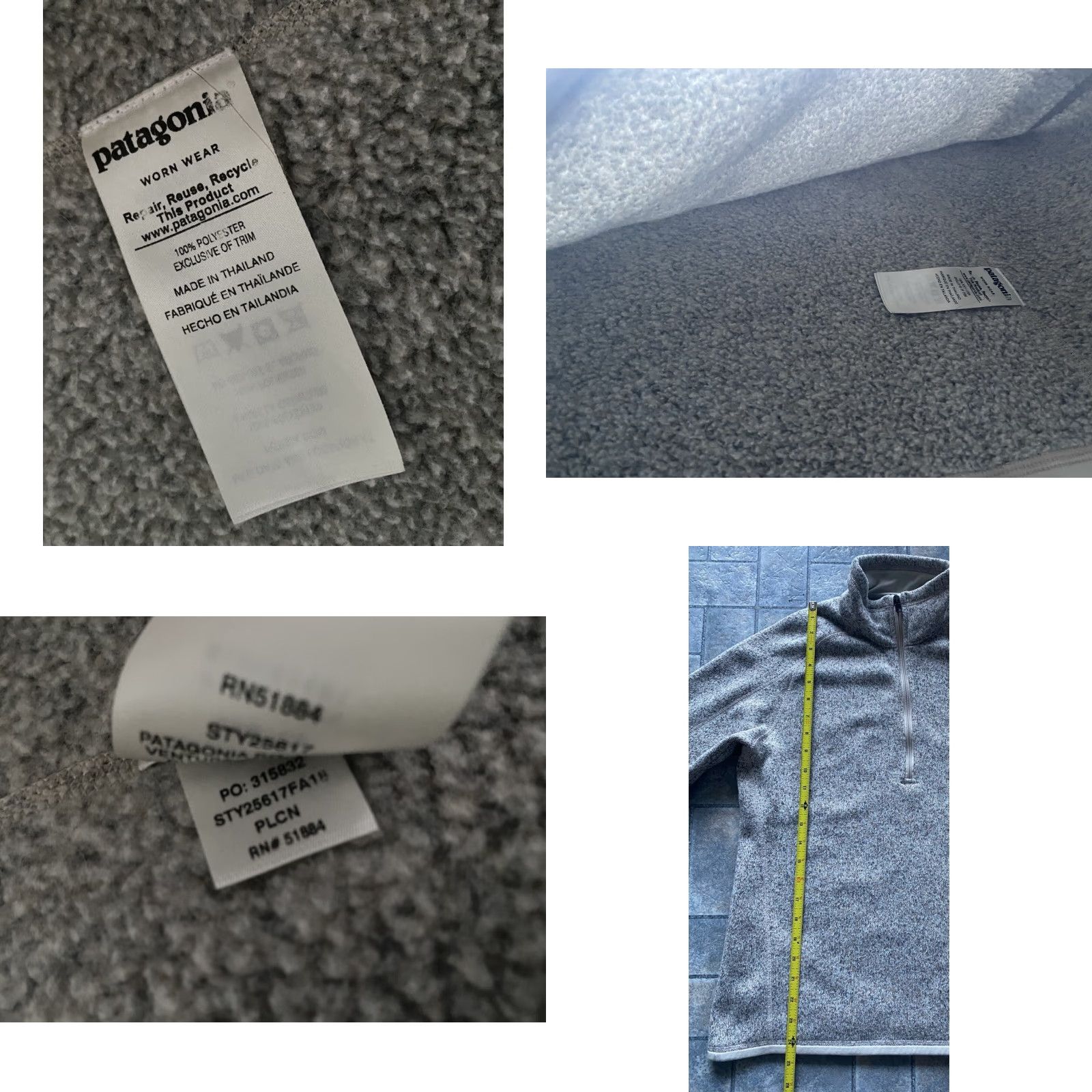 Patagonia Patagonia Better Sweater Worn Wear Gray M 1/4 Zip Jacket Womens Size M / US 6-8 / IT 42-44 - 8 Thumbnail