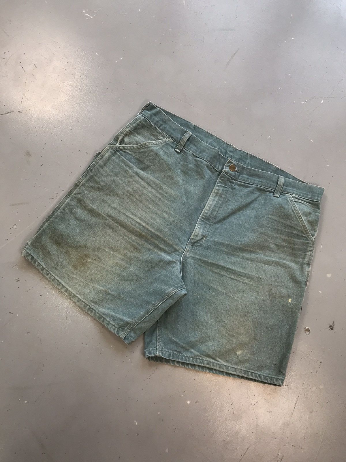 Carhartt × Vintage Vintage Carharttt WU1935 Carpenter jort Size US 39 - 2 Thumbnail