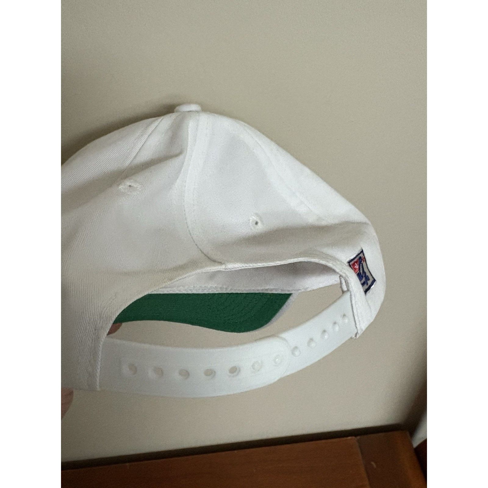 The Game VTG William Mary Tribe Split Bar SnapBack Hat College White Size ONE SIZE - 5 Thumbnail