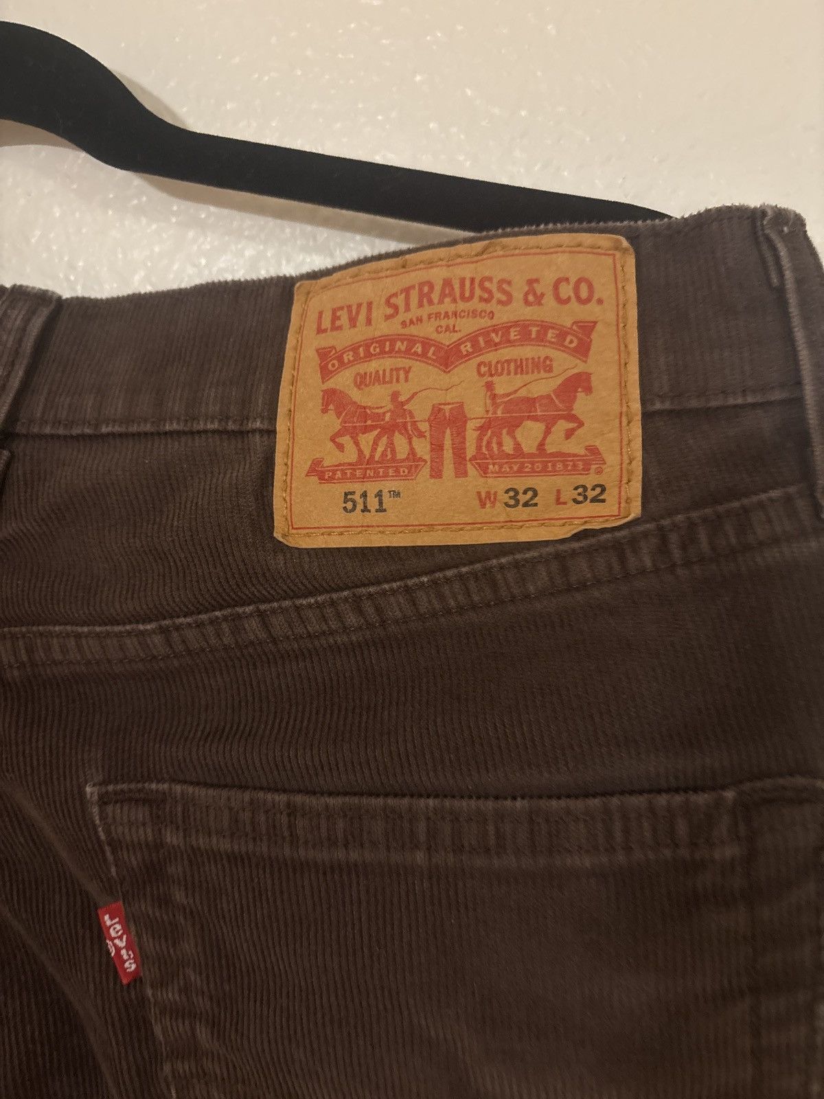Levi's Brown corduroy levi 511 jeans Size US 32 / EU 48 - 3 Thumbnail