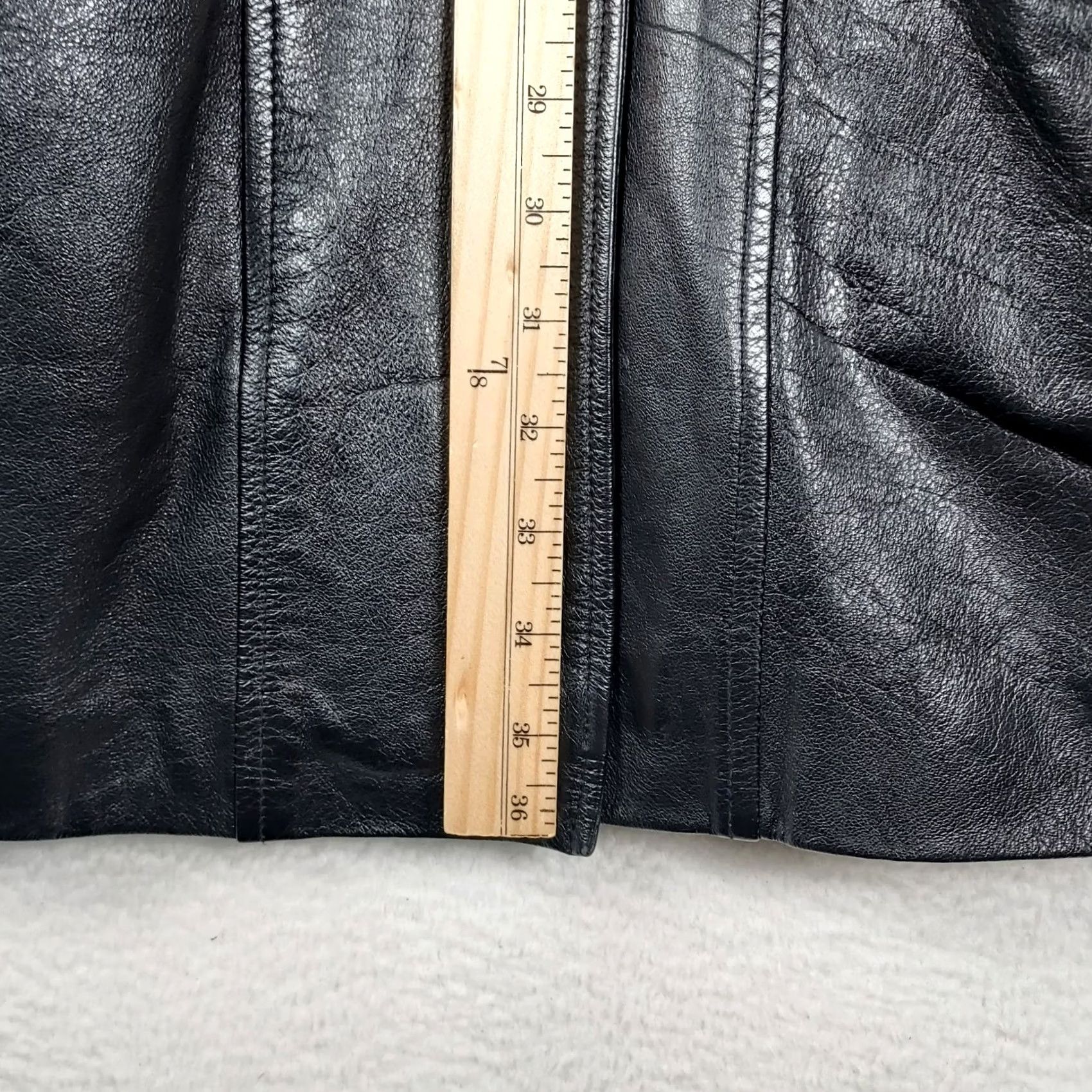 G-III VINTAGE G-III Jacket Womens M Black Leather Coat Long Oversized Size M / US 6-8 / IT 42-44 - 5 Thumbnail