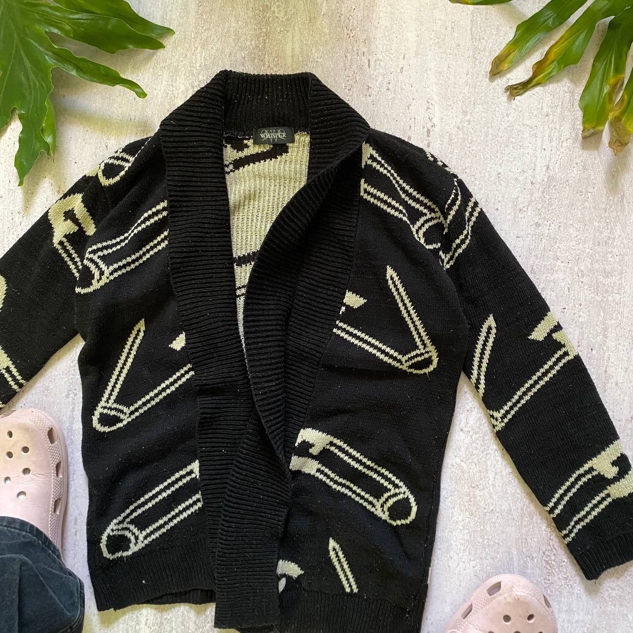 Vintage VINTAGE 90S WHISPER NEEDLES AMAZING CARDIGAN 136 Size US M / EU 48-50 / 2 - 2 Thumbnail