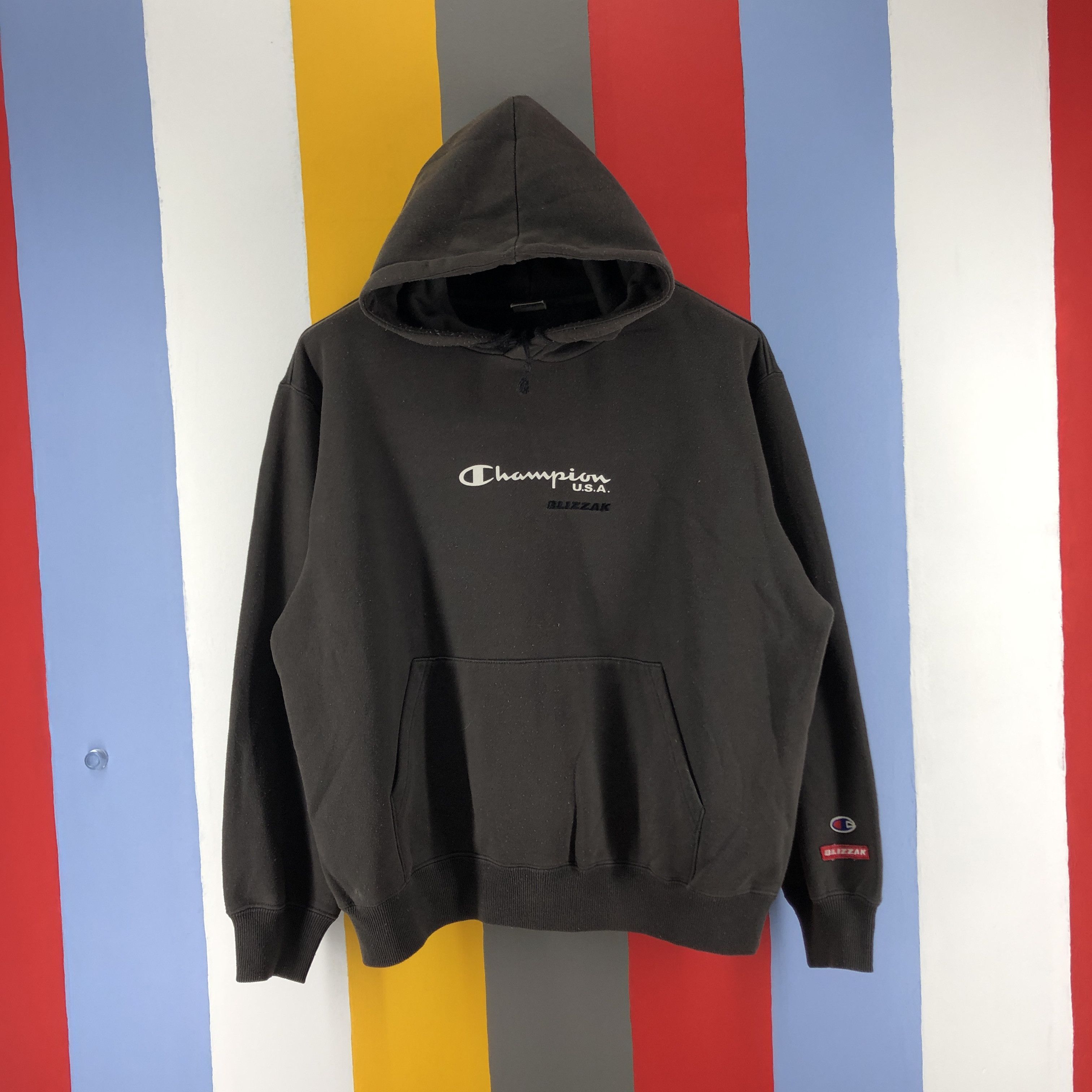 Champion Vintage CHAMPION x BLIZZAK Hoodie Pullover #0788/P Size US L / EU 52-54 / 3 - 1 Thumbnail