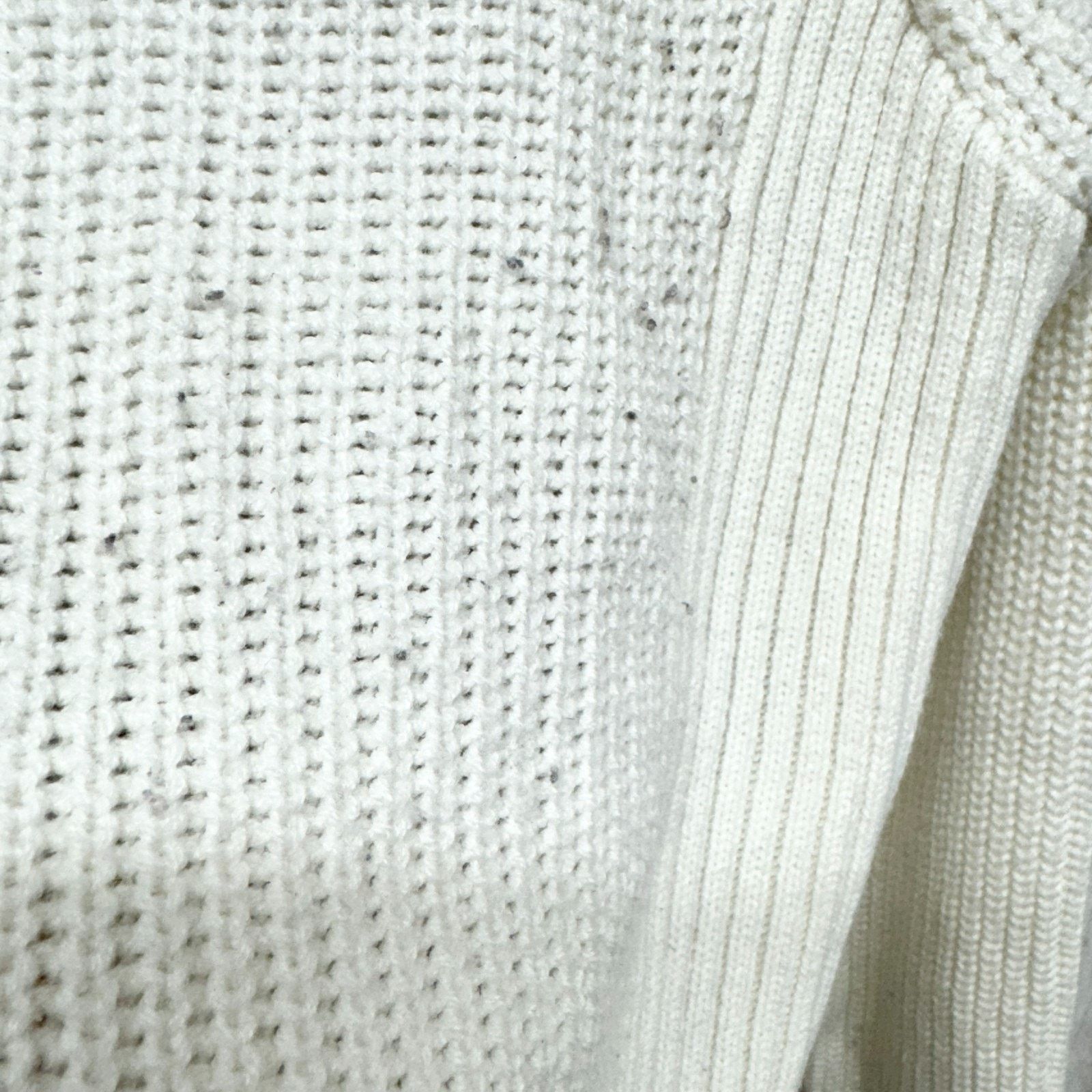 Other Suzy Shier Sweater Cream Knit Long Sleeve Turtleneck Slit Size S / US 4 / IT 40 - 3 Thumbnail