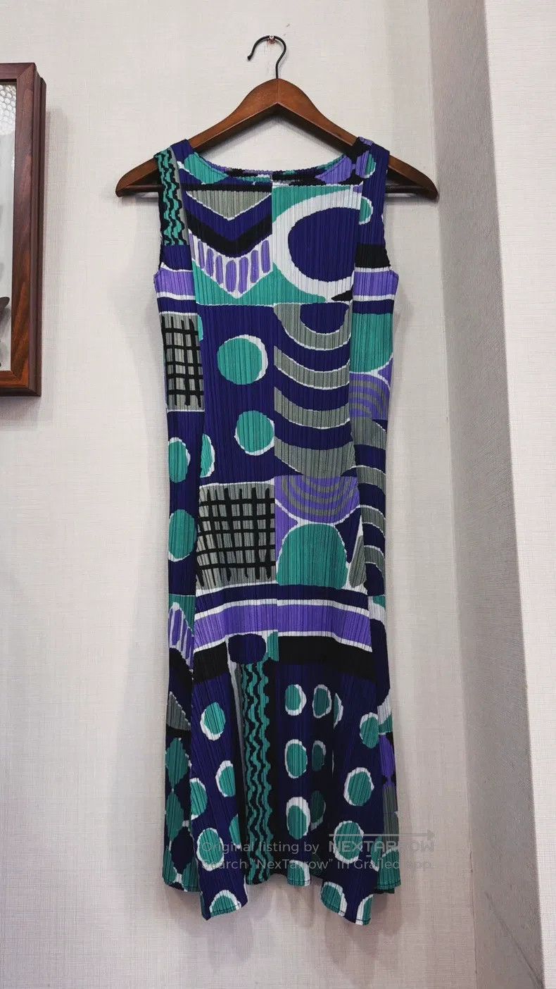 Issey Miyake Issey Miyake Blue Dress Size L / US 10 / IT 46 - 5 Thumbnail