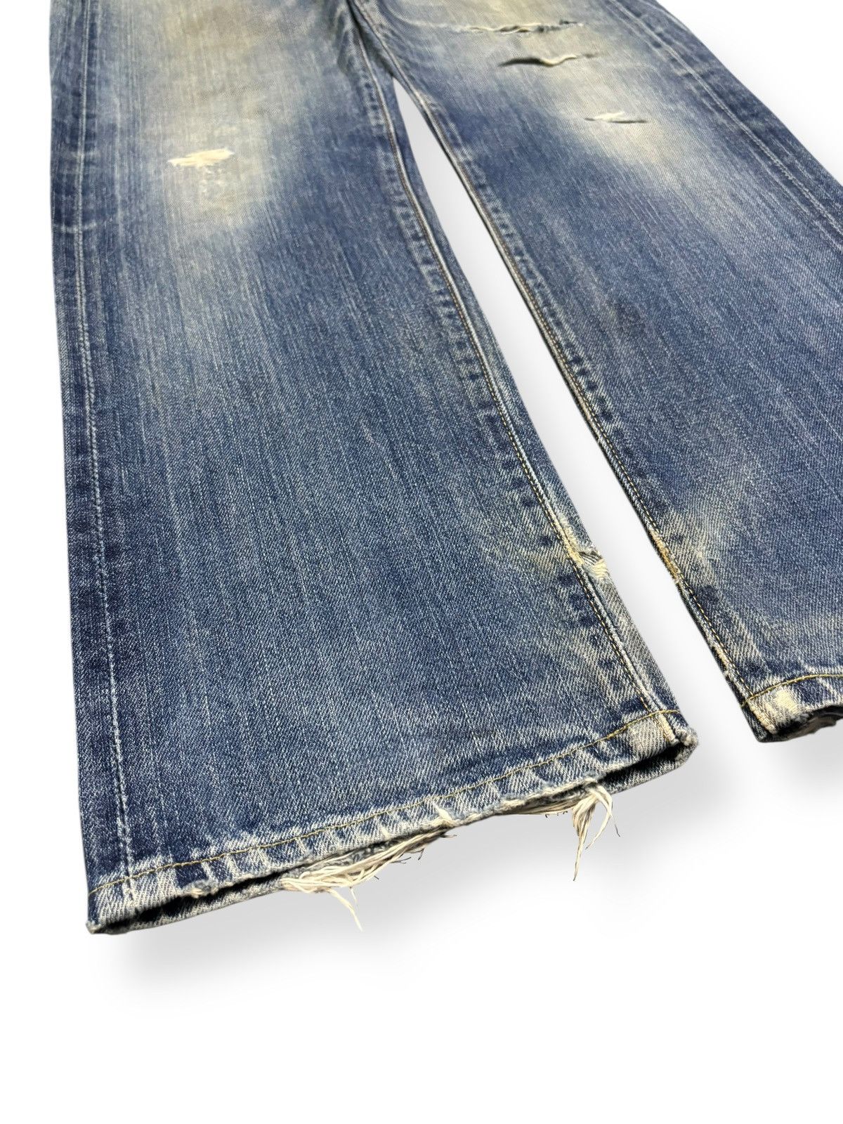 Levi's Vintage 90s Levis 502 Big E Selvedge Distressed Grunge Jeans Size US 29 - 10 Thumbnail