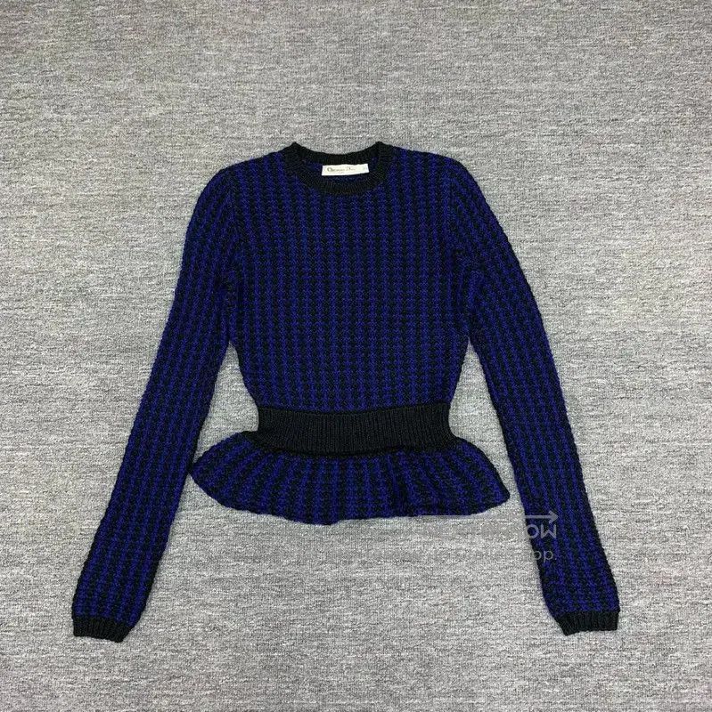 Dior Dior Women's Dark Blue Cotton Sweater . Size S / US 4 / IT 40 - 1 Thumbnail
