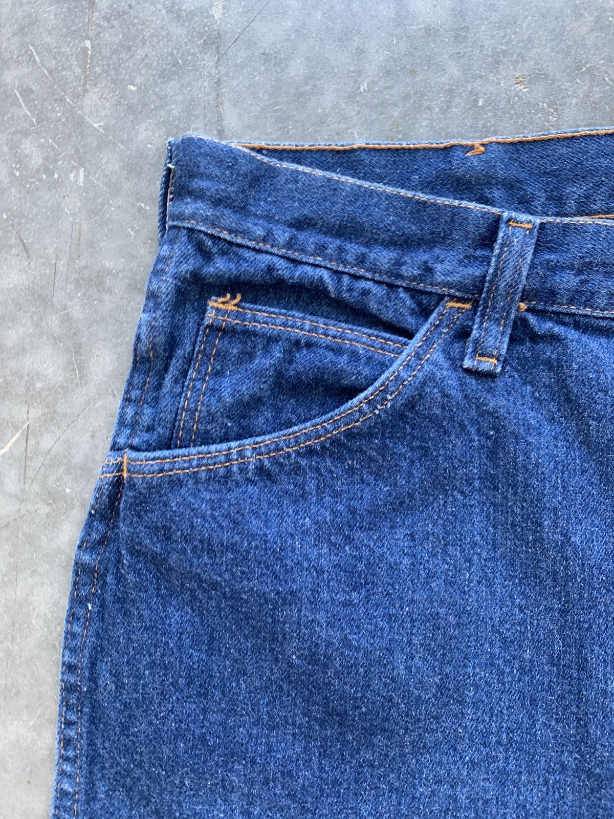 Vintage × Wrangler Vintage 70s Maverick Bootcut Jeans Dark Wash Size US 35 - 5 Thumbnail