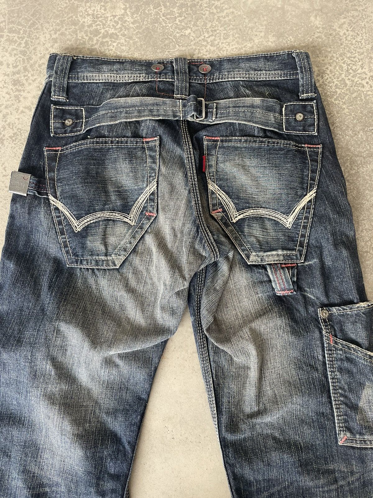 Edwin Edwin Blue Trip Buckle Back Faded Jeans Size US 30 / EU 46 - 5 Thumbnail