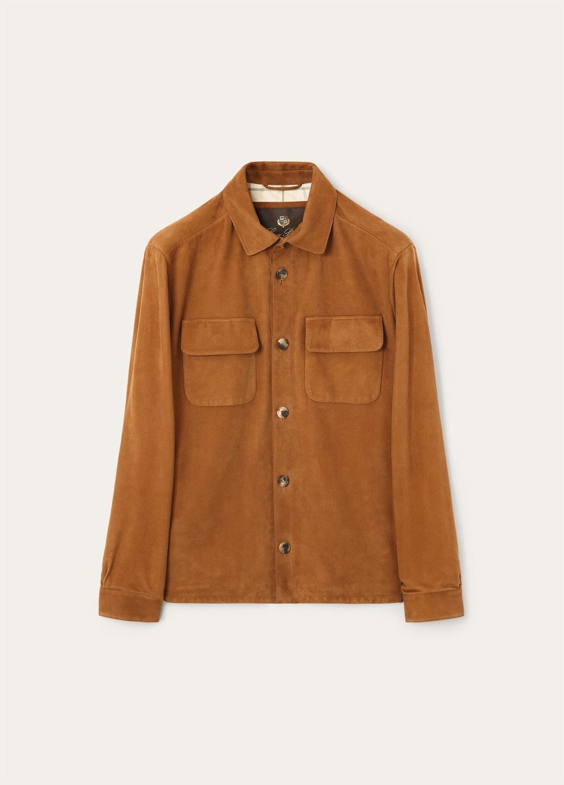 Loro Piana o1srvl11e0526 FAP3922 Lowered Suede Overshirt in Brown Size US XL / EU 56 / 4 - 1 Thumbnail