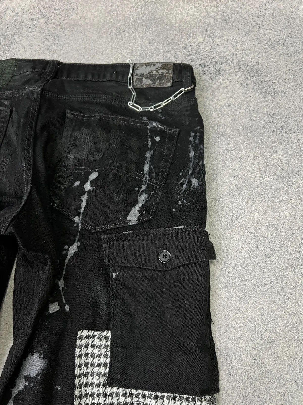 Japanese Brand × Vintage Vintage punk rock goth emo metal dark ripped crazy jeans Size US 40 / EU 56 - 22 Thumbnail