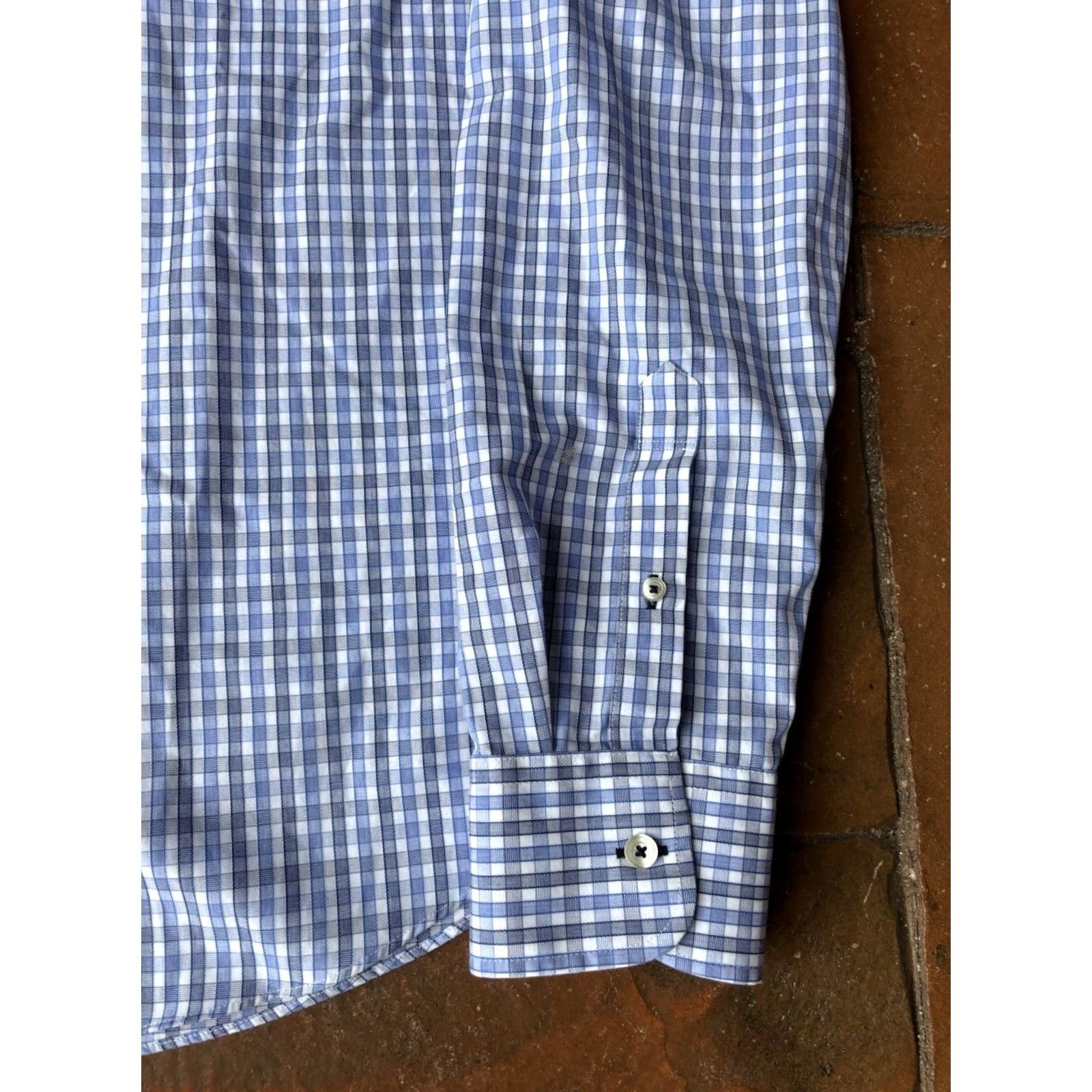 UNTUCKit UNTUCKit Button-Up Long Sleeve Shirt Men's XL Plaid Slim Fit Multicolor Button-Down Collar Casual Business Travel Size US XL / EU 56 / 4 - 6 Thumbnail