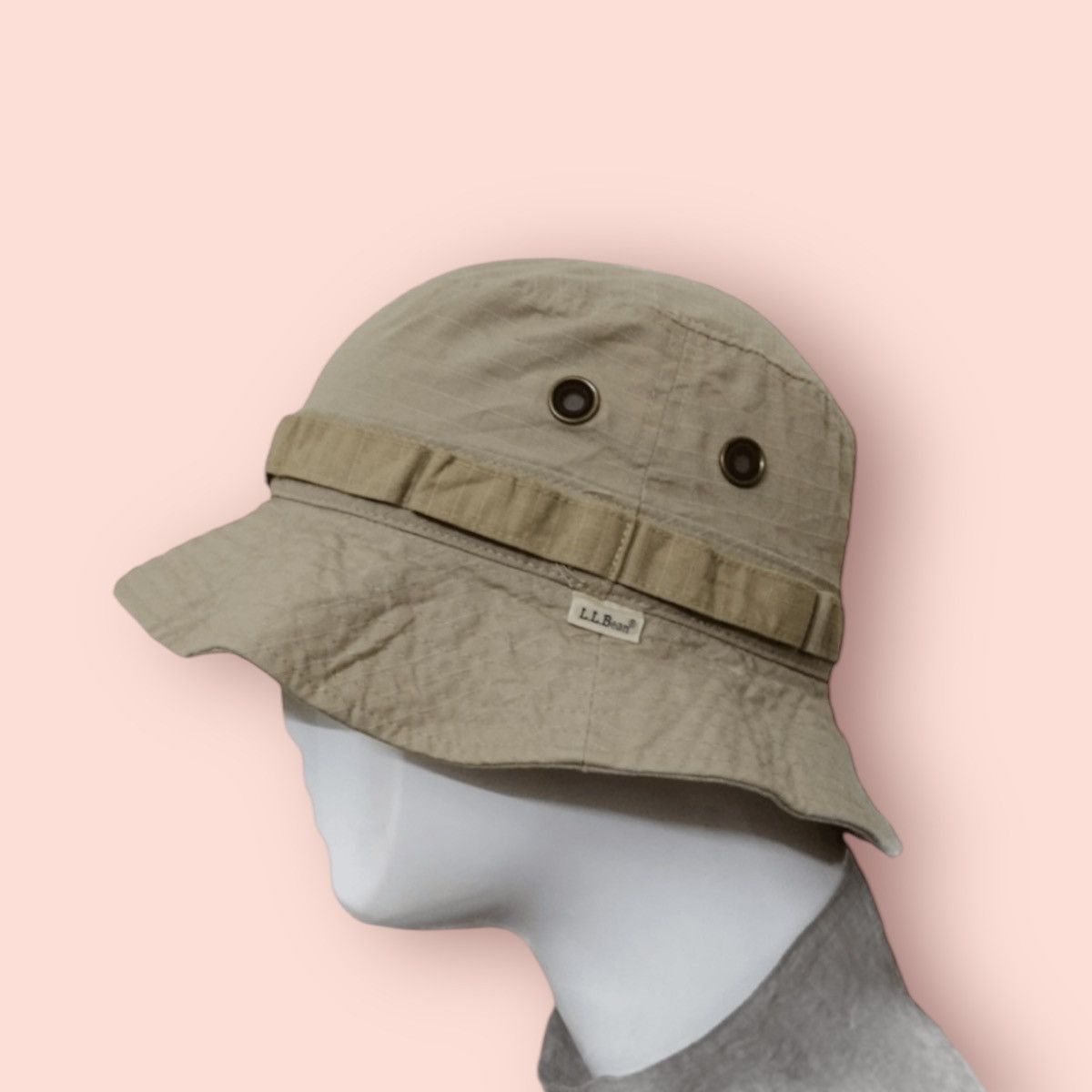 L.L. Bean × Vintage VINTAGE LL BEAN RIPSTOP OUTDOOR BUCKET HAT Size ONE SIZE - 1 Thumbnail