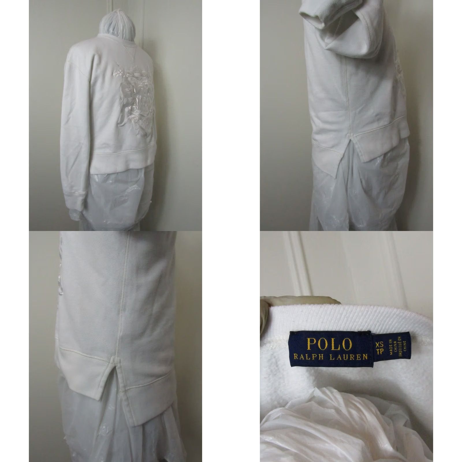 Polo Ralph Lauren Polo Ralph Lauren Sweatshirt Womens XS Ivory White Crest Logo Vintage Limited Edition Size XS / US 0-2 / IT 36-38 - 8 Thumbnail