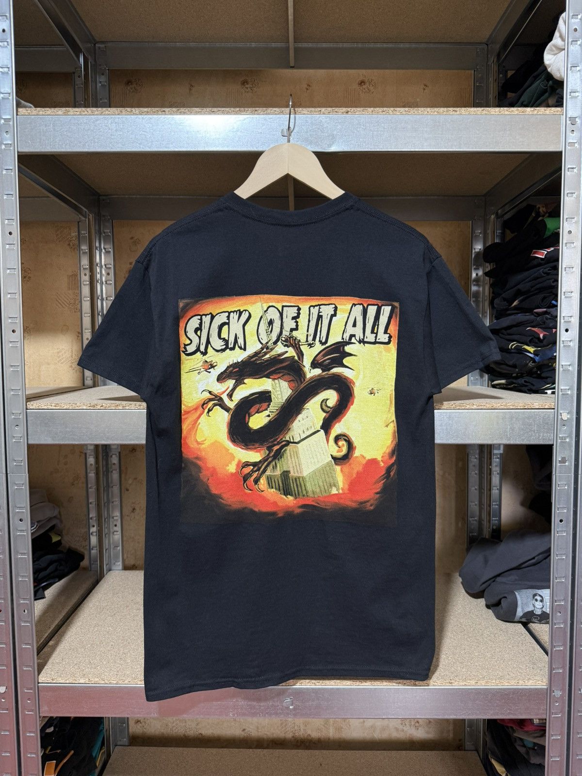 Band Tees × Vintage Vintage Sick Of It All Wake The Sleeping Dragon T-Shirt 2018 Size US S / EU 44-46 / 1 - 1 Thumbnail