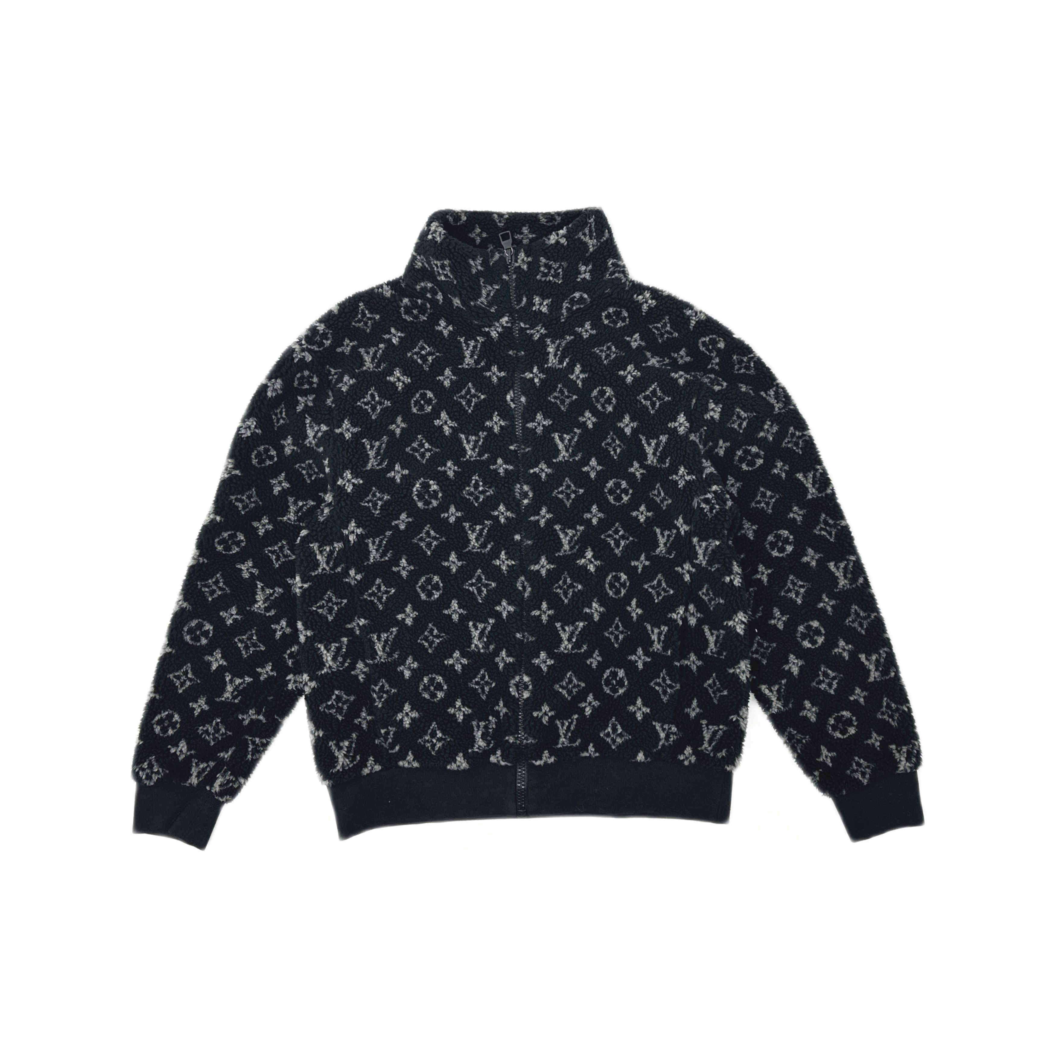 Louis Vuitton LOUIS VUITTON Monogram Fleece Zip Jacket Size L Size US L / EU 52-54 / 3 - 1 Thumbnail