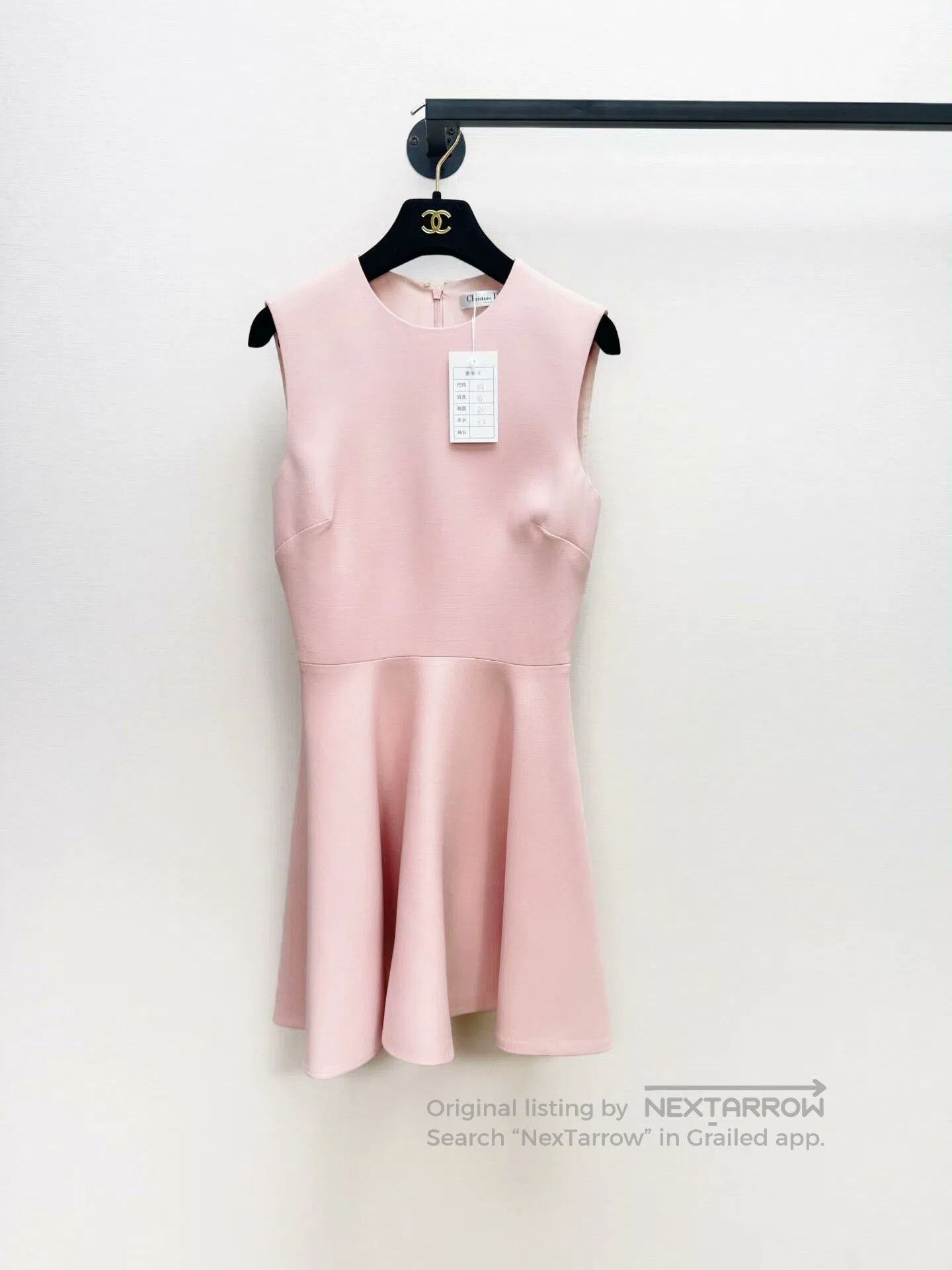 Dior pink sleeveless dress by dior. Size US 34 / EU 50 - 1 Thumbnail