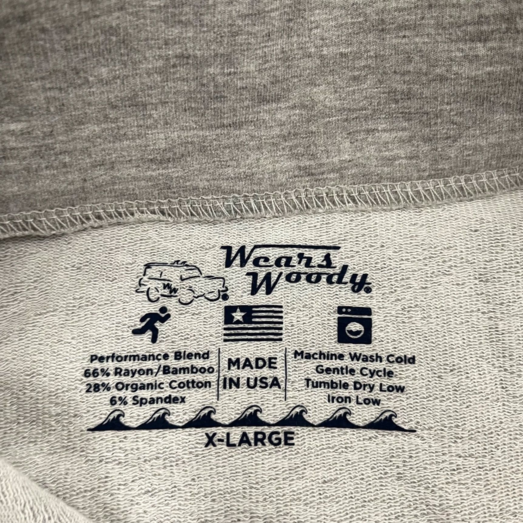 Vintage WEARS WOODY Mens Pullover Sweater Gray XL 1/4 Zip Knit Stretch All Seasons Size US XL / EU 56 / 4 - 2 Thumbnail