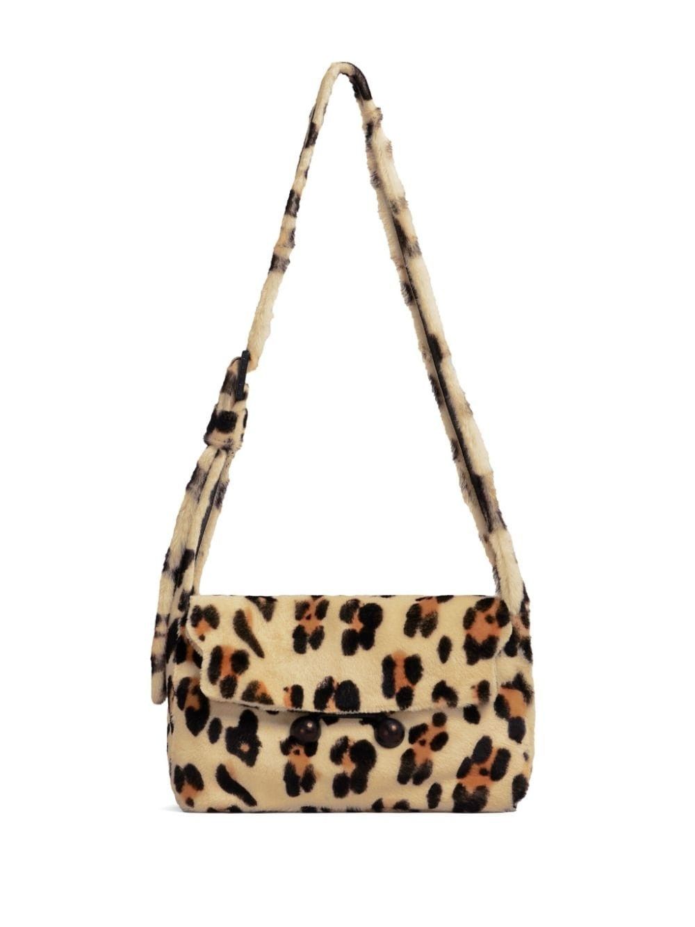 Marni o1w1db11125 Size :OS /Animal Print Shoulder Bag in Brown Size ONE SIZE - 1 Thumbnail