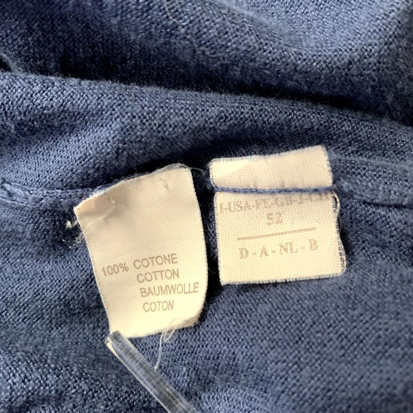 Brunello Cucinelli BRUNELLO CUCINELLI Navy Grey Cotton Zip Up Jacket M Men Size US M / EU 48-50 / 2 - 7 Thumbnail