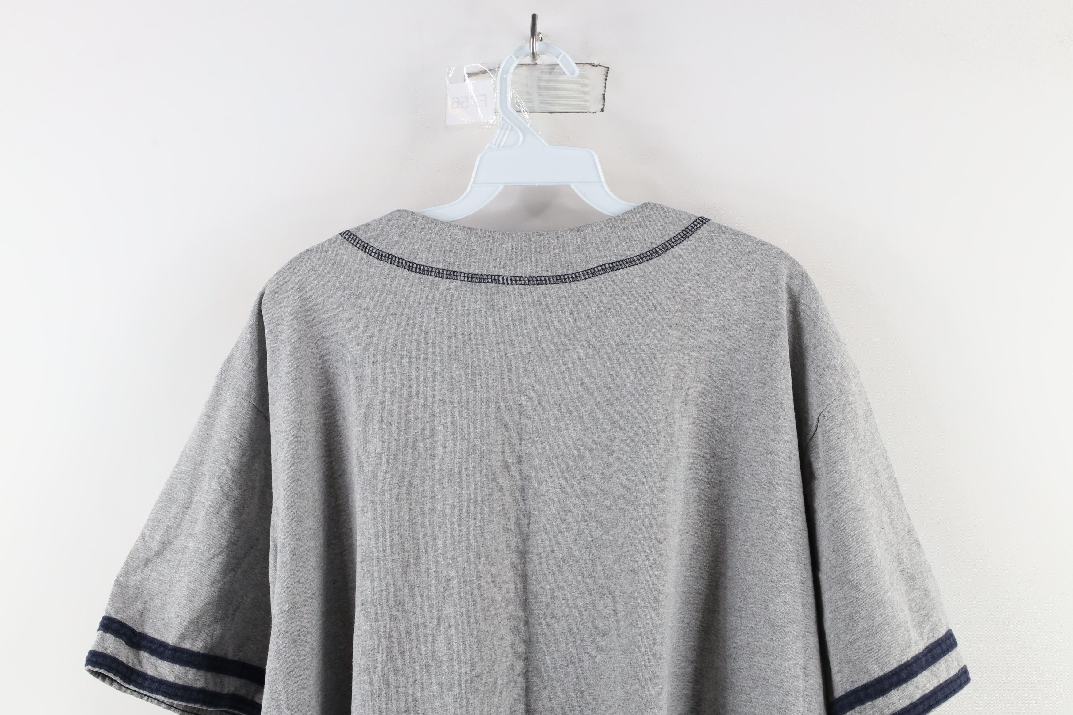 Vintage Vintage 90s Bum Equipment Spell Out Baseball Jersey Gray Size XL / US 12-14 / IT 48-50 - 10 Thumbnail