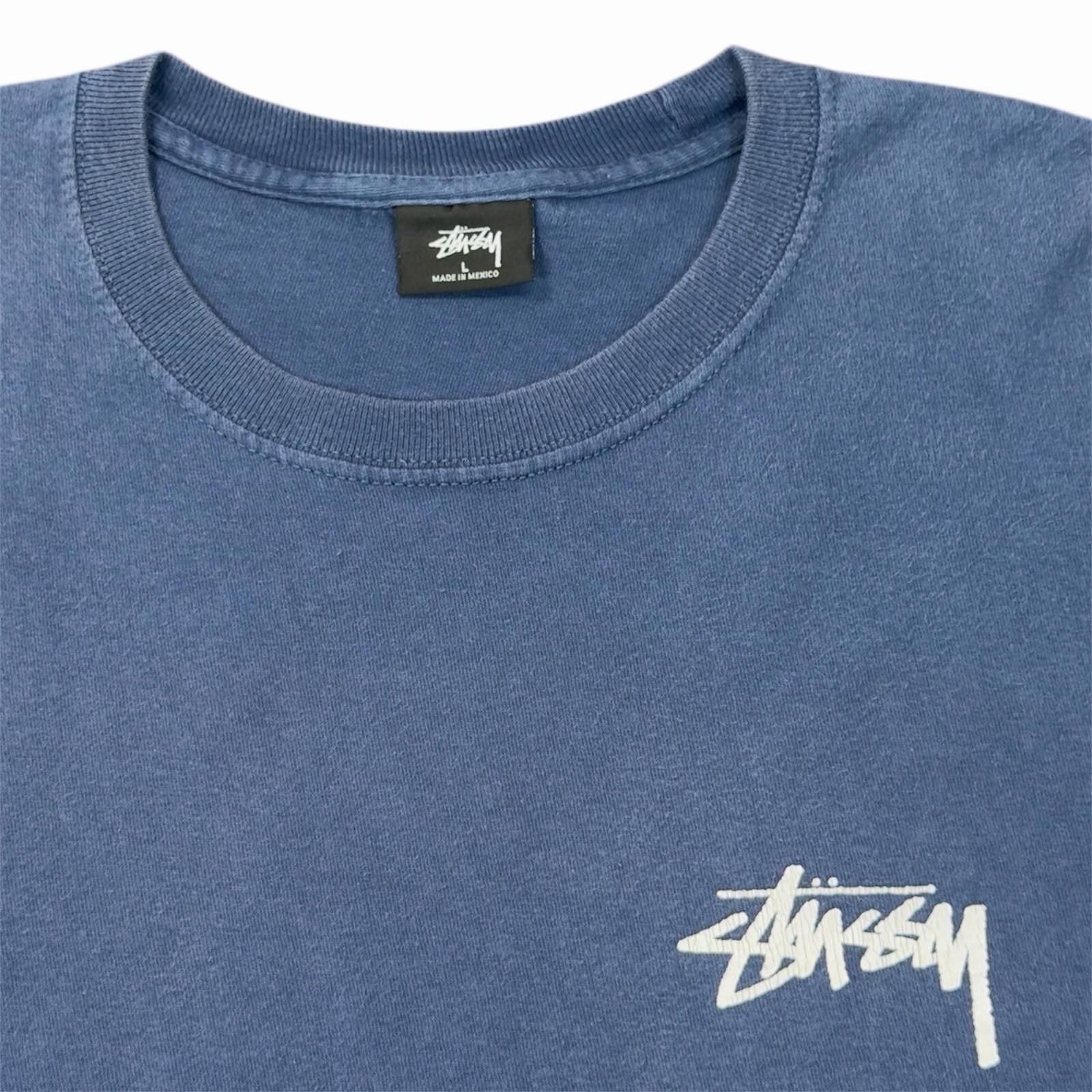 Stussy Stüssy Falls Tee Navy Blue T-Shirt Waterfall 23.5” x 27” Lg Size US L / EU 52-54 / 3 - 2 Thumbnail
