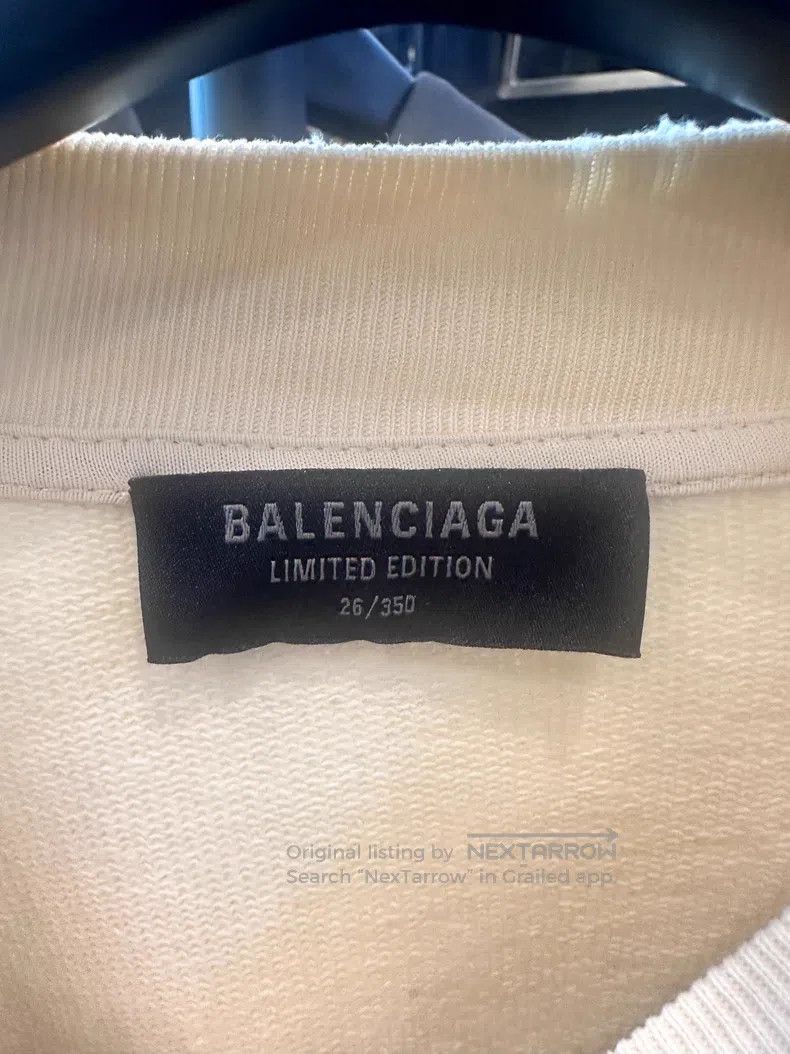 Balenciaga Balenciaga Distressed Logo Hoodie Size US S / EU 44-46 / 1 - 4 Thumbnail