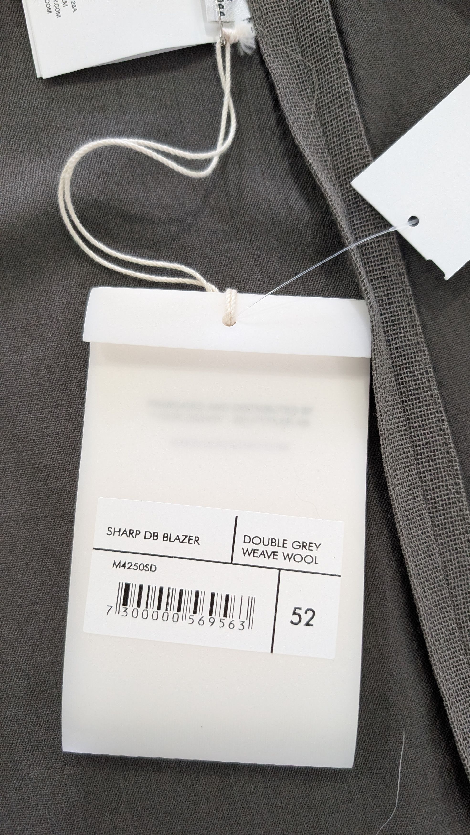 Our Legacy OUR LEGACY Sharp DB Blazer 52 XL Double Grey Weave Size 42L - 10 Thumbnail