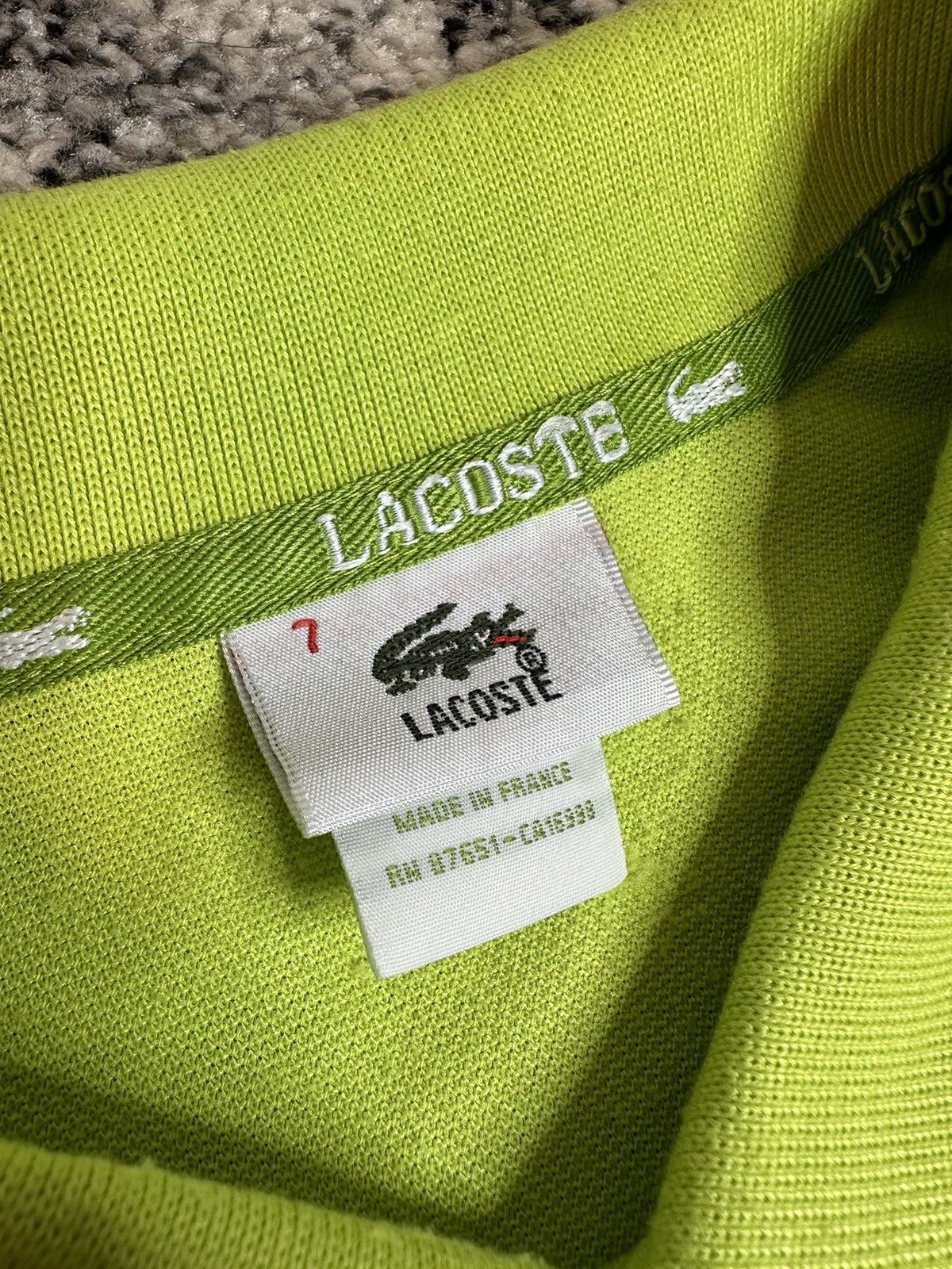 Lacoste × Vintage Lacoste Polo Shirt Vintage Made in France 🇫🇷 Streetwear Rare Size US XL / EU 56 / 4 - 5 Thumbnail