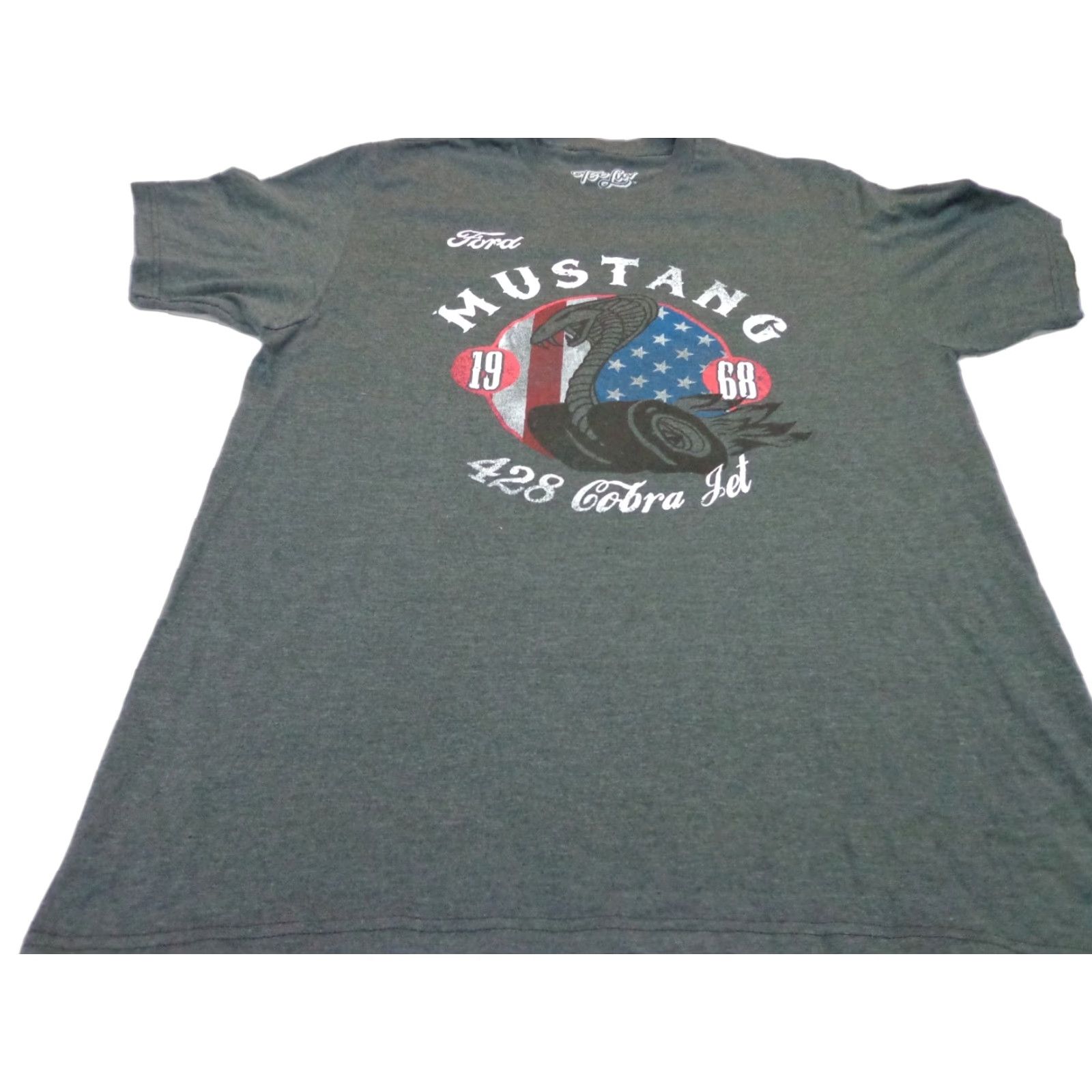 Ford Ford Mustang Logo T-Shirt Heather Black Tee Luv Men's Size Large Shirt Cars Mens Size US L / EU 52-54 / 3 - 1 Thumbnail