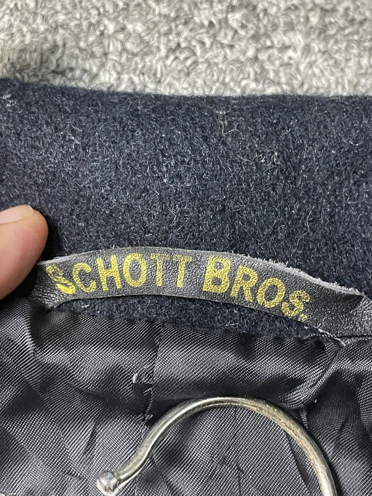 Japanese Brand × Schott × Vintage Vintage SCHOTT Double Breasted Wool Coat (99) Size US XXS / EU 40 - 7 Thumbnail