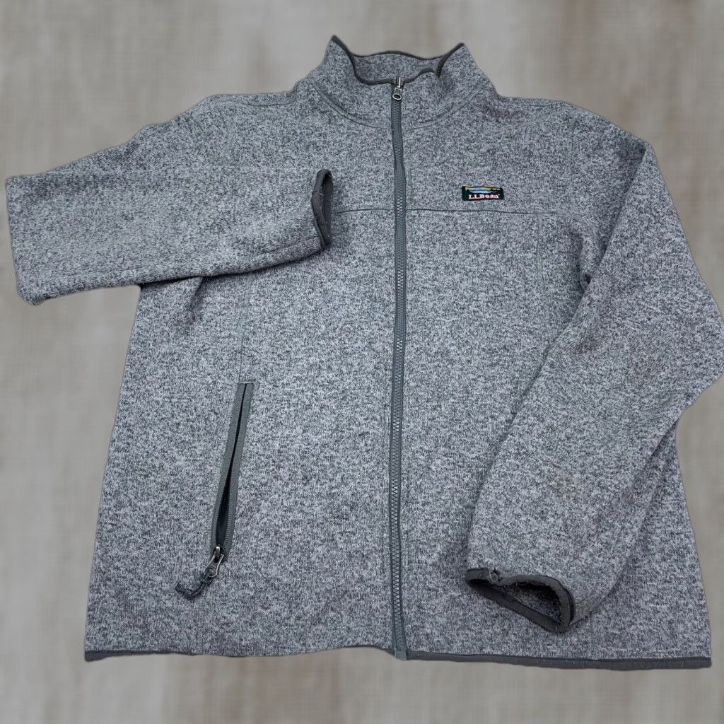 Vintage LL Bean Jacket Women M Gray Full Zip Outdoors Heather Lightweight Pockets Casual Travel Workwear Size M / US 6-8 / IT 42-44 - 1 Thumbnail