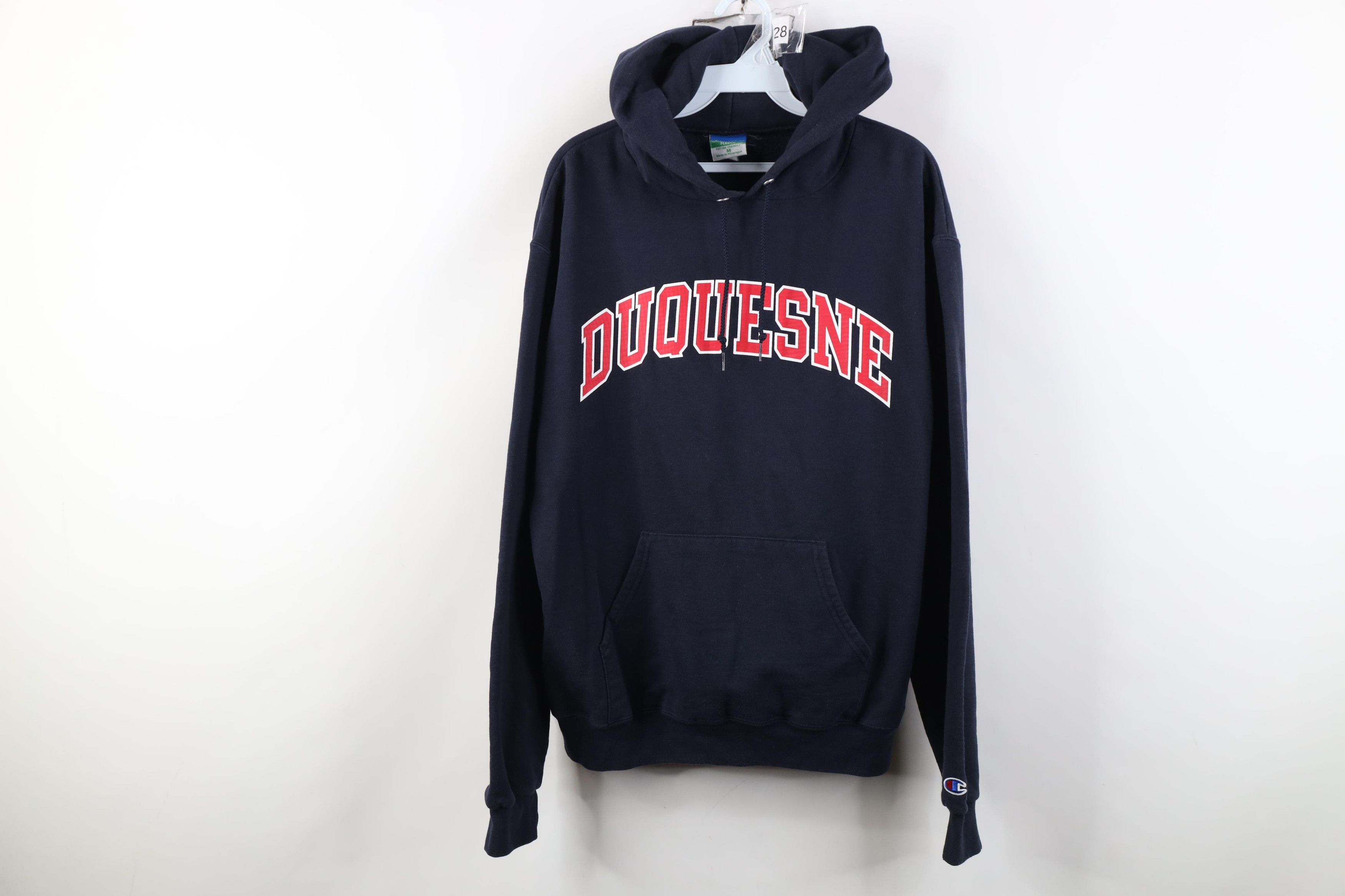 Champion Vintage Champion Duquesne University Hoodie Sweatshirt Blue Size US M / EU 48-50 / 2 - 1 Thumbnail
